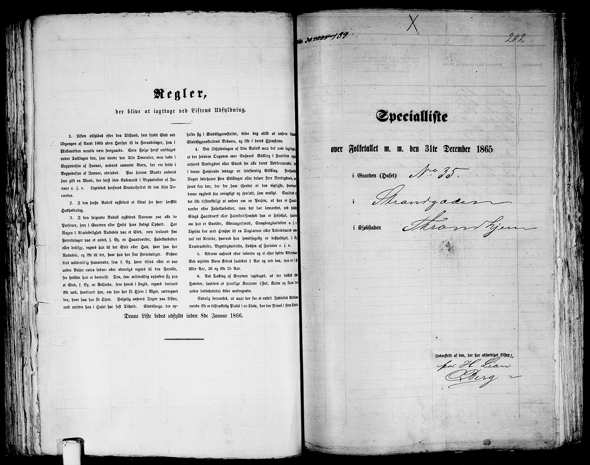 RA, 1865 census for Trondheim, 1865, p. 313