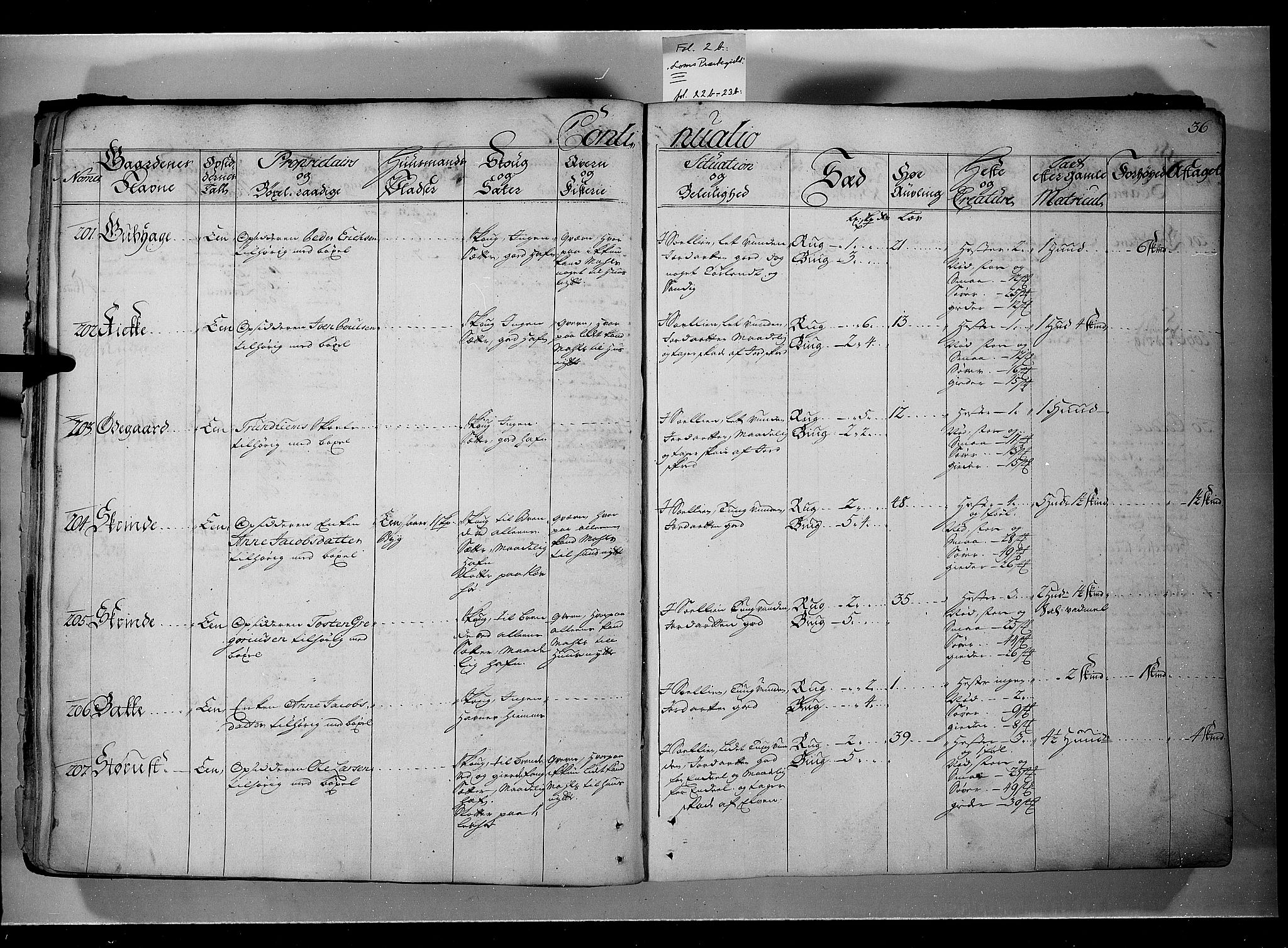 Rentekammeret inntil 1814, Realistisk ordnet avdeling, AV/RA-EA-4070/N/Nb/Nbf/L0107: Gudbrandsdalen eksaminasjonsprotokoll, 1723, p. 35b-36a