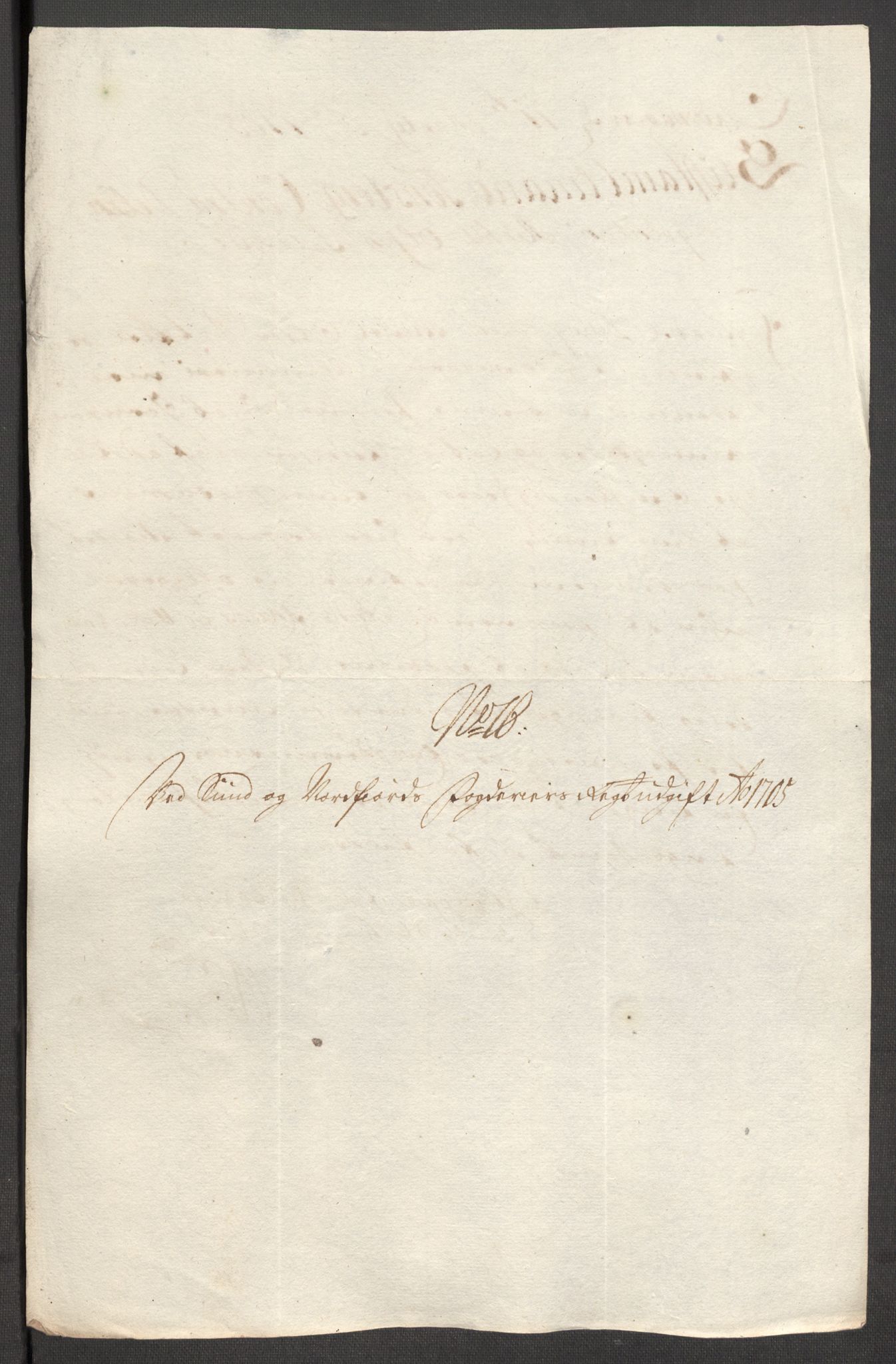 Rentekammeret inntil 1814, Reviderte regnskaper, Fogderegnskap, RA/EA-4092/R53/L3429: Fogderegnskap Sunn- og Nordfjord, 1705, p. 237