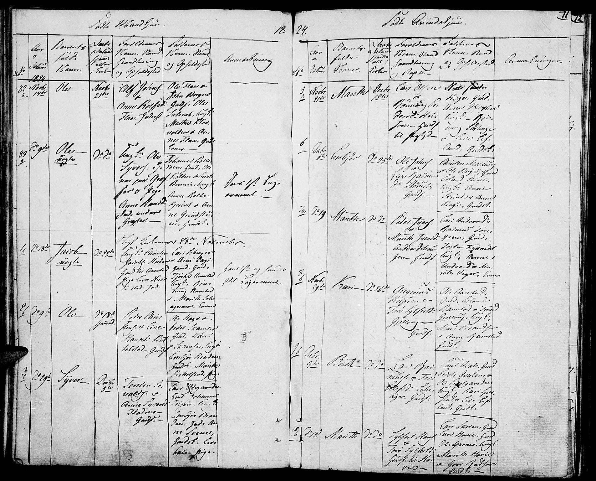 Lom prestekontor, AV/SAH-PREST-070/K/L0003: Parish register (official) no. 3, 1801-1825, p. 71