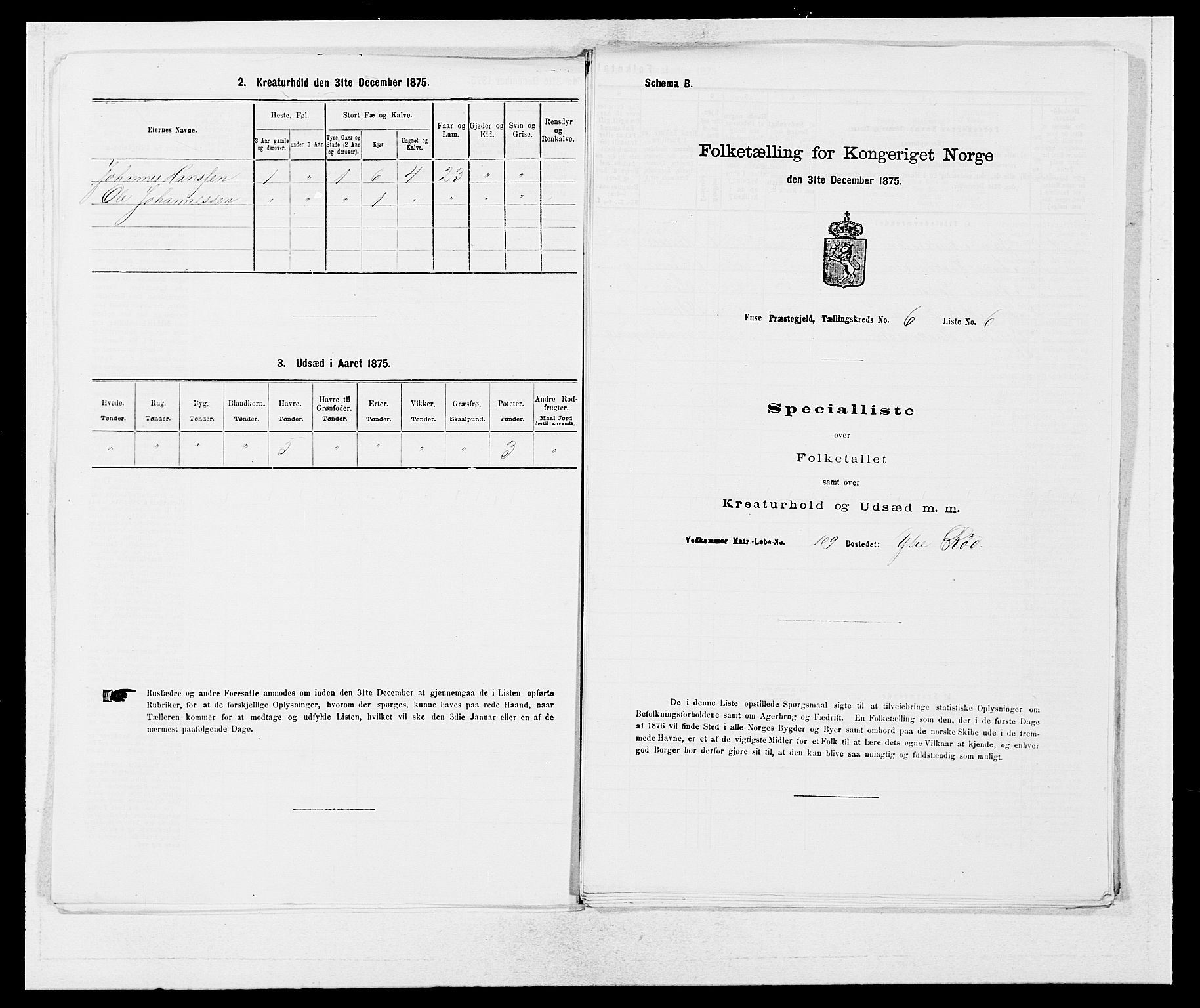 SAB, 1875 census for 1241P Fusa, 1875, p. 403