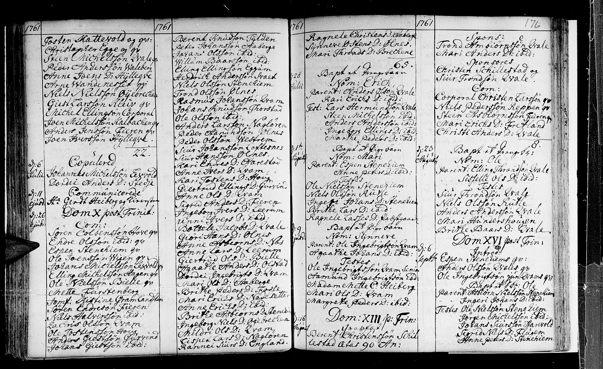 Sogndal sokneprestembete, SAB/A-81301/H/Haa/Haaa/L0003: Parish register (official) no. A 3, 1747-1768, p. 176