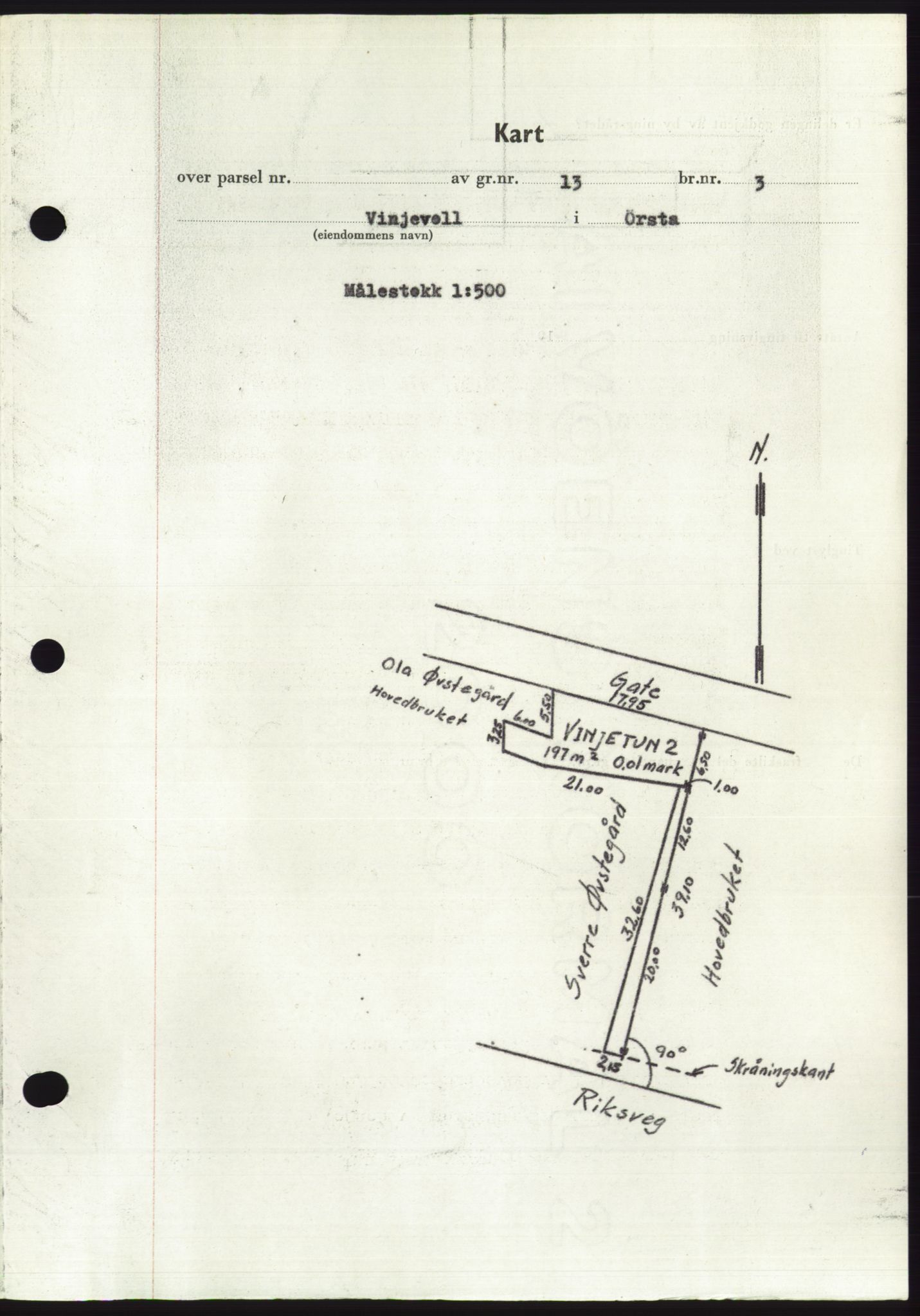 Søre Sunnmøre sorenskriveri, AV/SAT-A-4122/1/2/2C/L0087: Mortgage book no. 13A, 1950-1950, Diary no: : 1954/1950