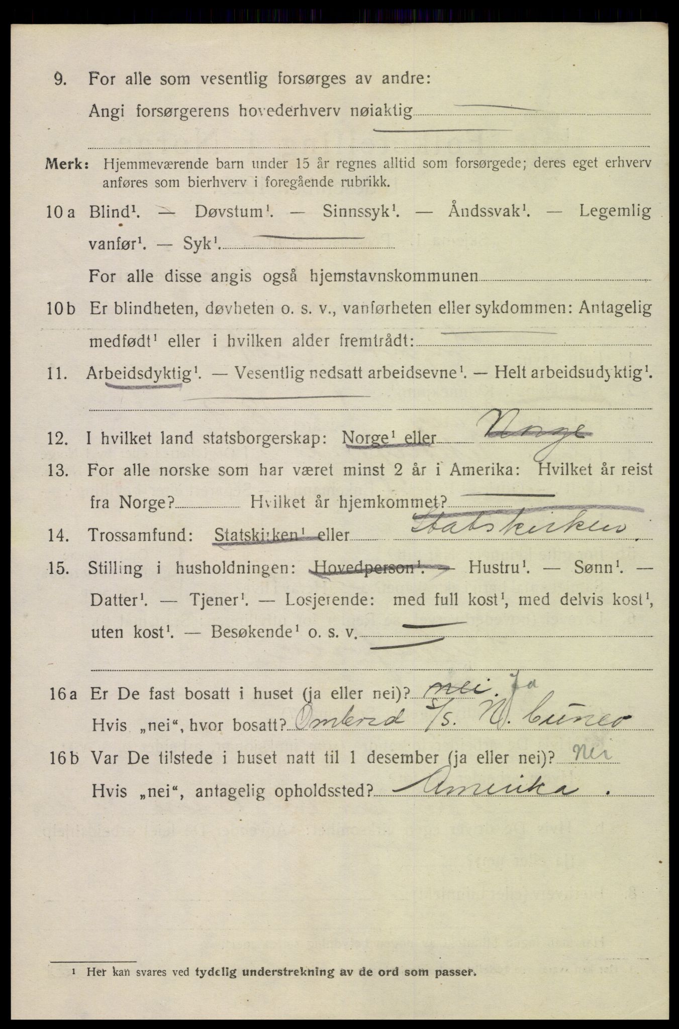 SAK, 1920 census for Flekkefjord, 1920, p. 5117
