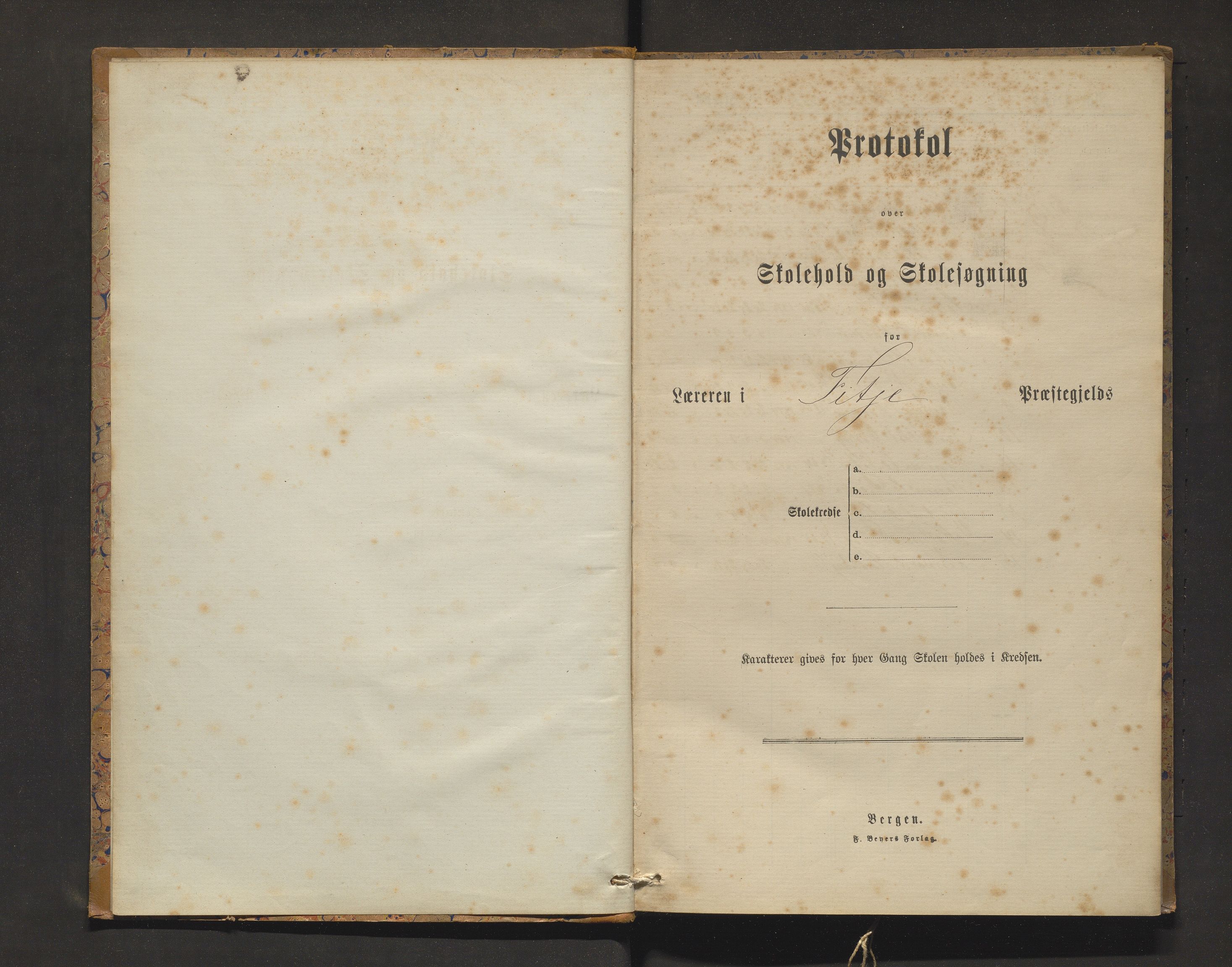 Fitjar kommune. Barneskulane, IKAH/1222-231/F/Fa/L0007: Skuleprotokoll for Rimbereid krins, 1878-1896