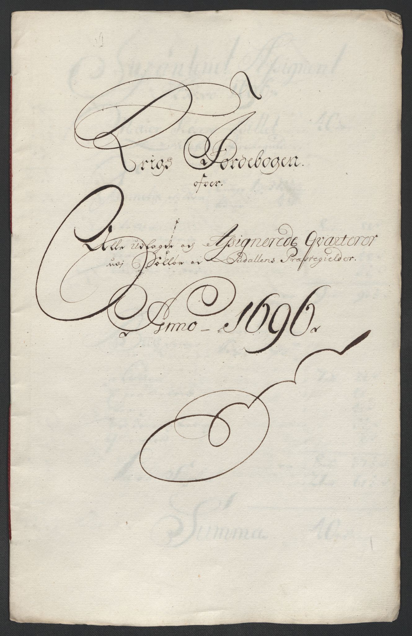 Rentekammeret inntil 1814, Reviderte regnskaper, Fogderegnskap, RA/EA-4092/R13/L0834: Fogderegnskap Solør, Odal og Østerdal, 1696, p. 316