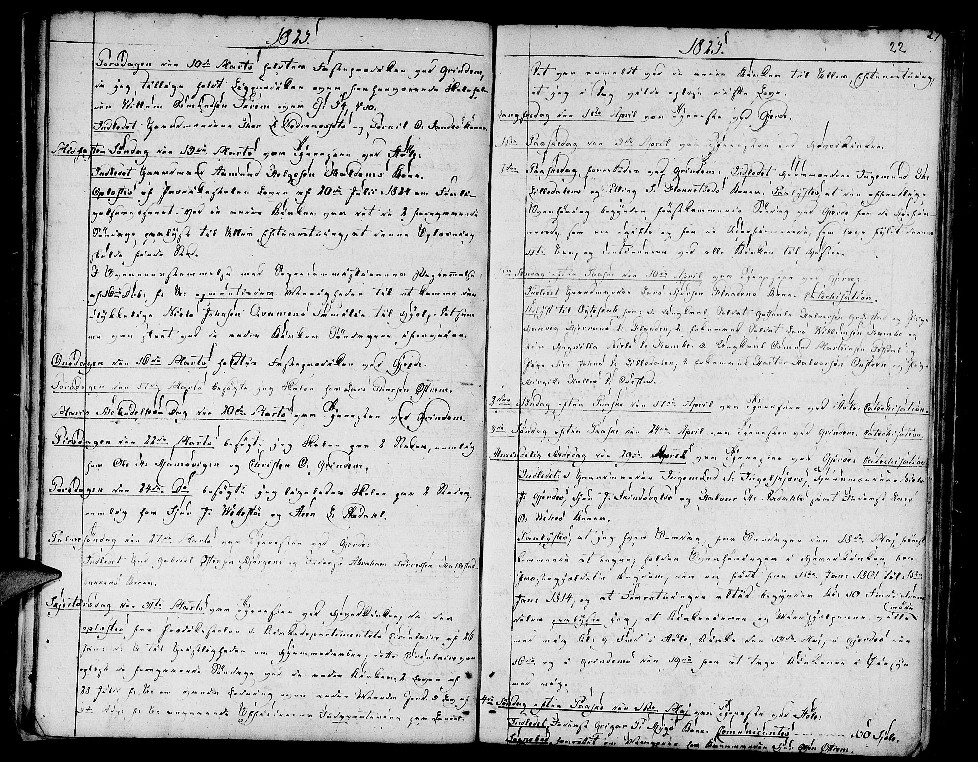 Etne sokneprestembete, AV/SAB-A-75001/H/Haa: Parish register (official) no. A 5, 1808-1817, p. 22