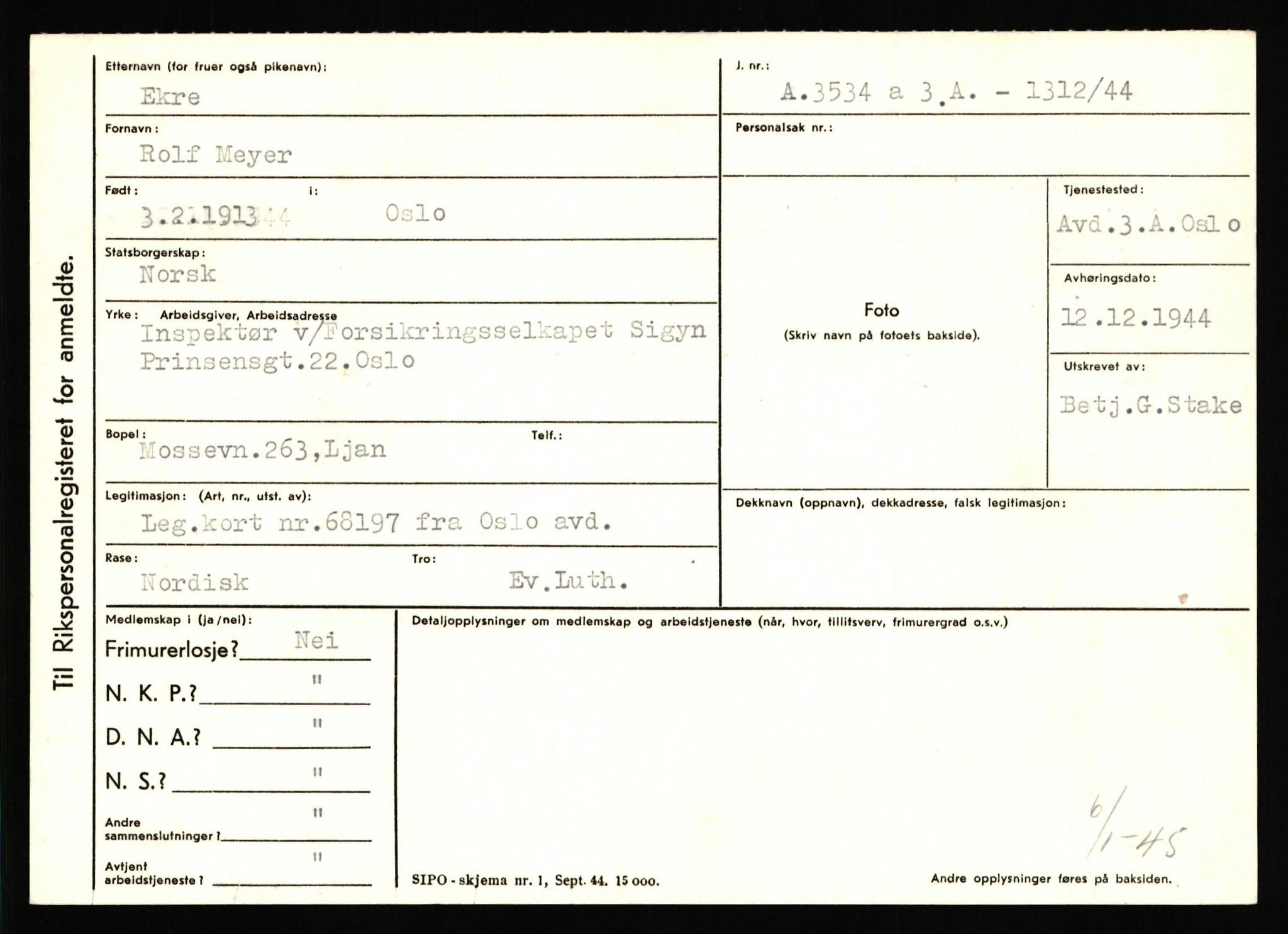 Statspolitiet - Hovedkontoret / Osloavdelingen, AV/RA-S-1329/C/Ca/L0004: Eid - funn av gjenstander	, 1943-1945, p. 465