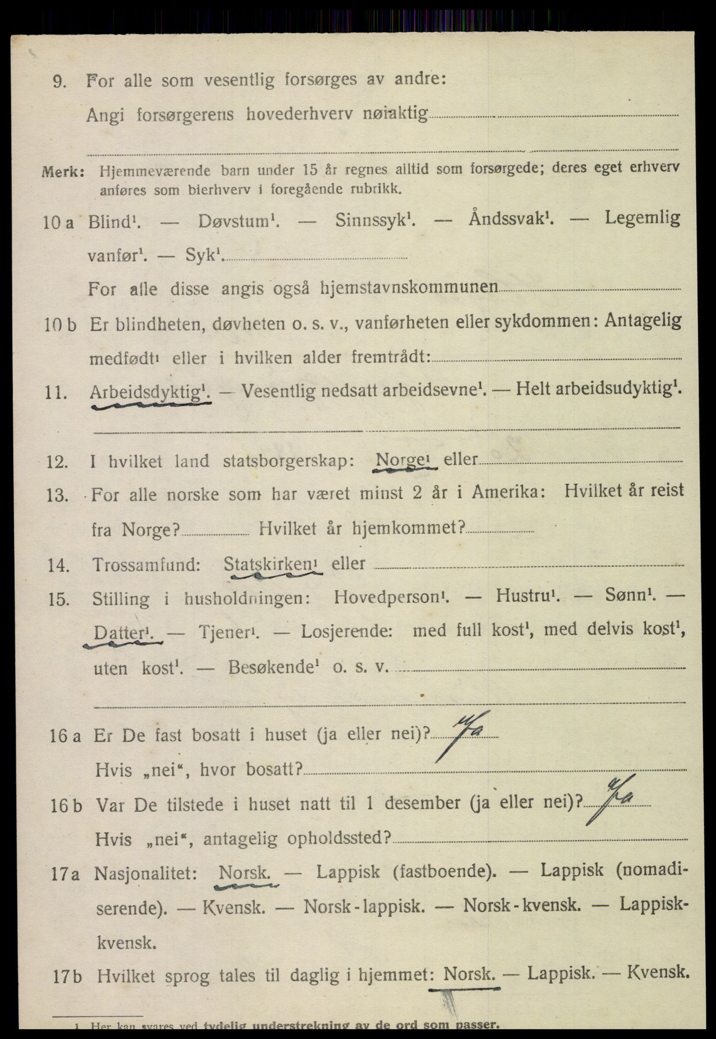 SAT, 1920 census for Hegra, 1920, p. 1563