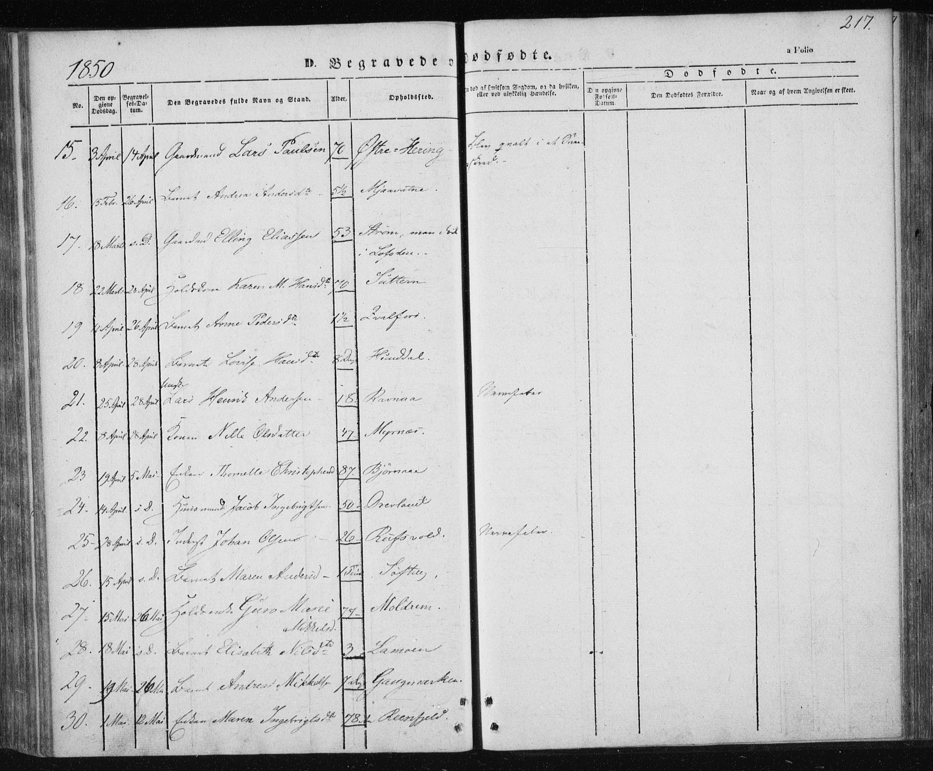 Ministerialprotokoller, klokkerbøker og fødselsregistre - Nordland, AV/SAT-A-1459/820/L0291: Parish register (official) no. 820A12, 1846-1854, p. 217