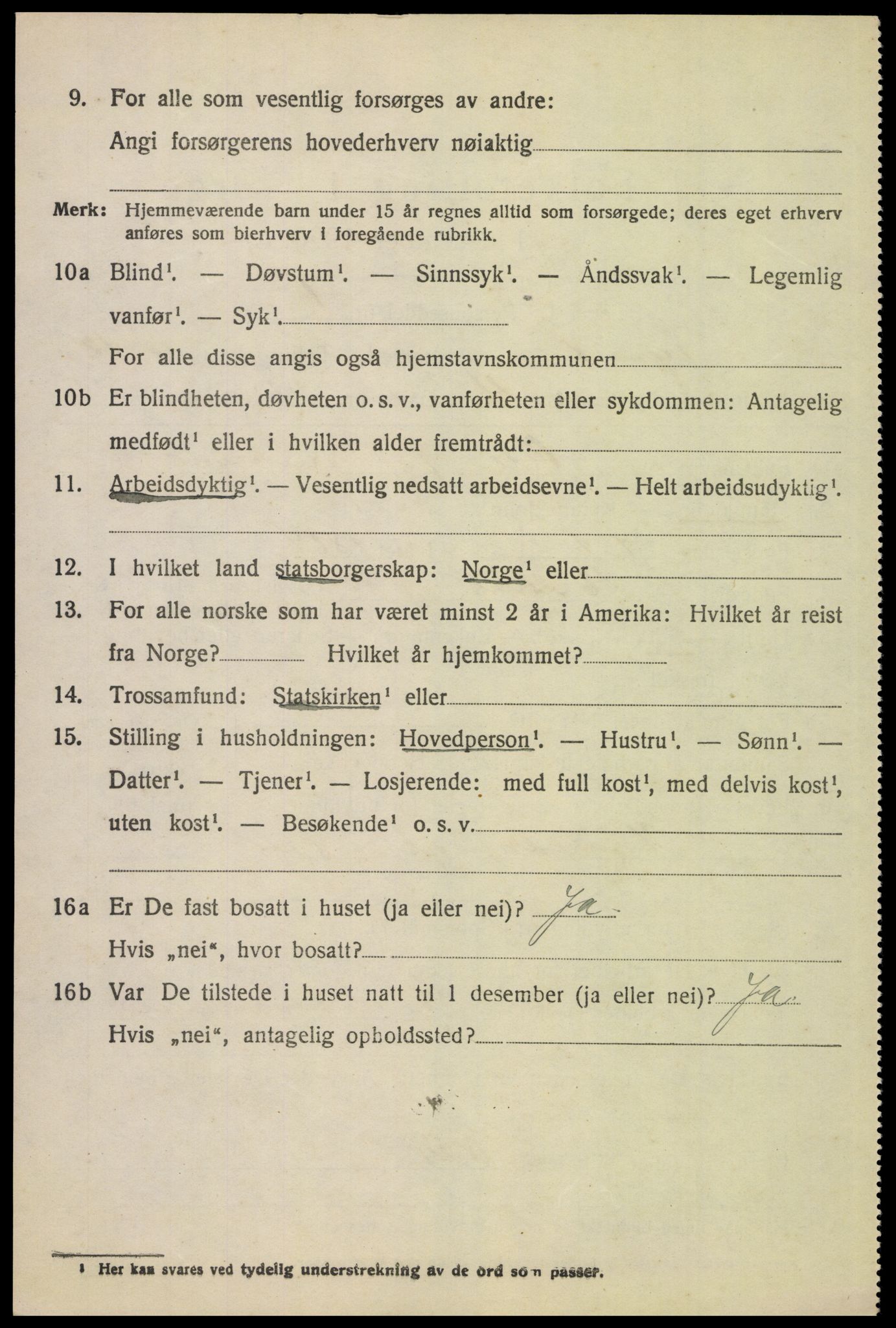 SAH, 1920 census for Tynset, 1920, p. 8359