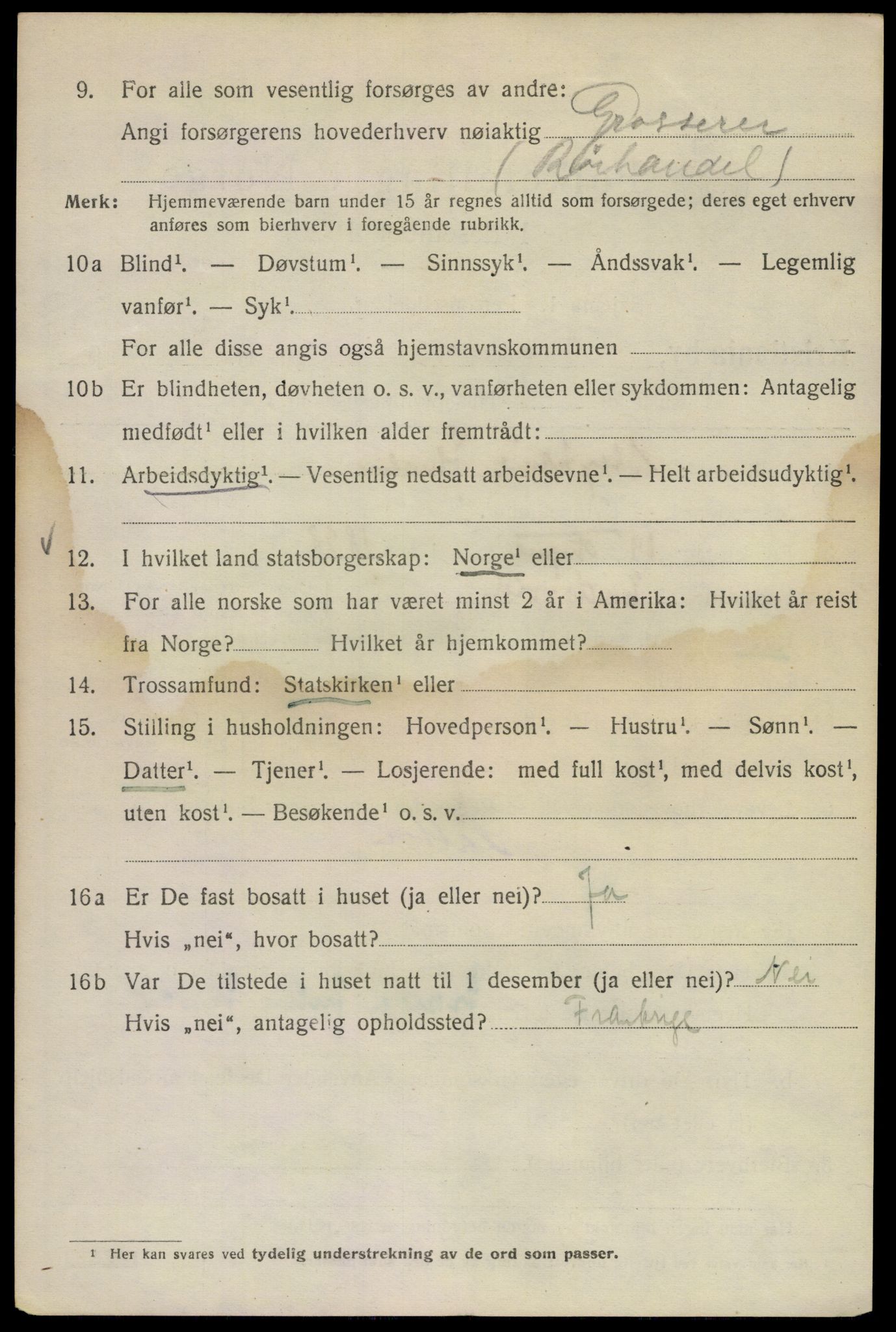 SAO, 1920 census for Kristiania, 1920, p. 511400