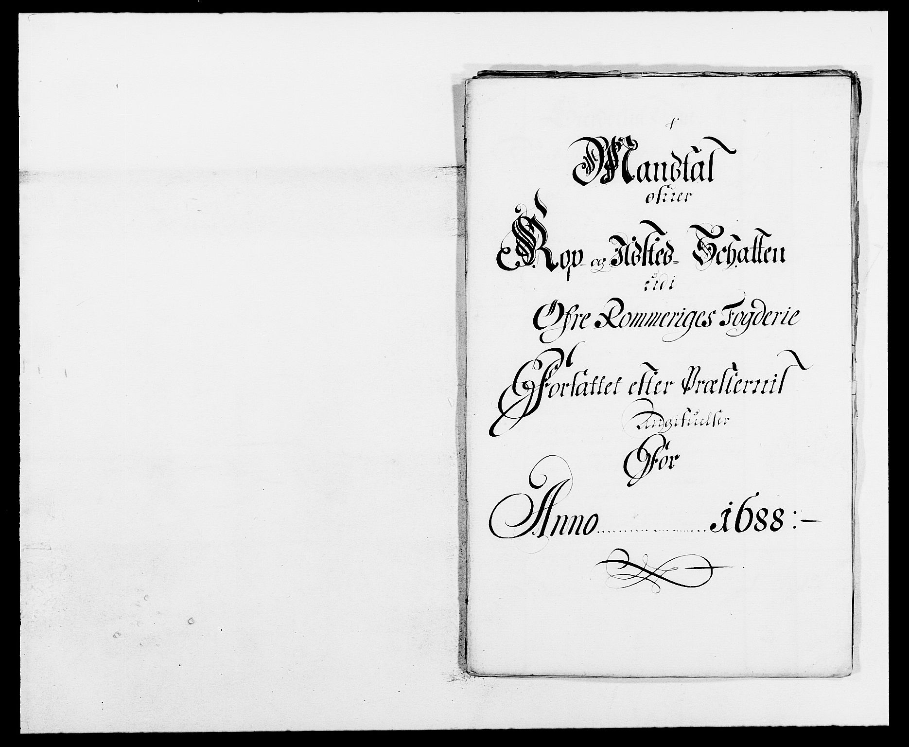 Rentekammeret inntil 1814, Reviderte regnskaper, Fogderegnskap, RA/EA-4092/R12/L0700: Fogderegnskap Øvre Romerike, 1687-1688, p. 406
