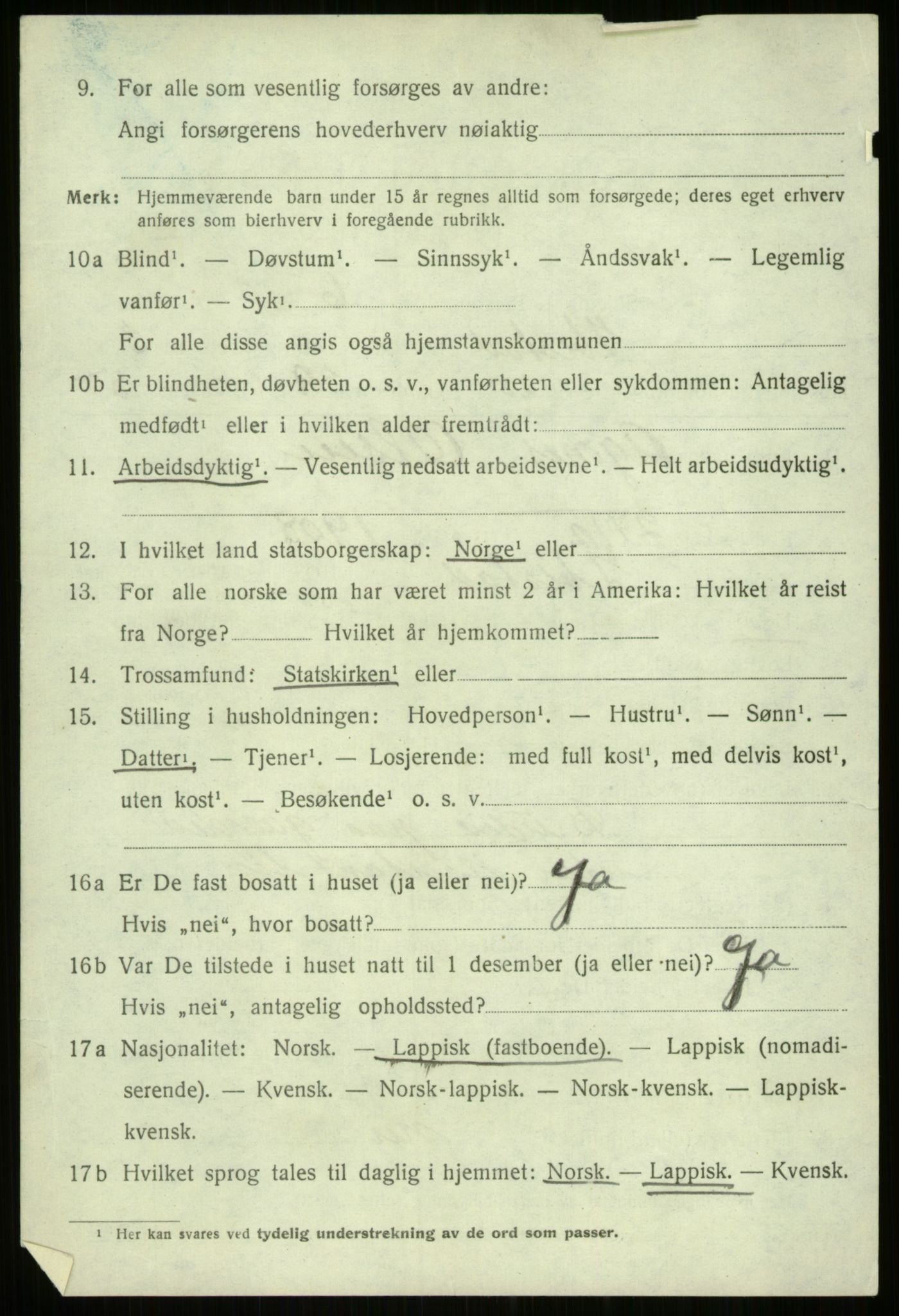 SATØ, 1920 census for Ibestad, 1920, p. 3115