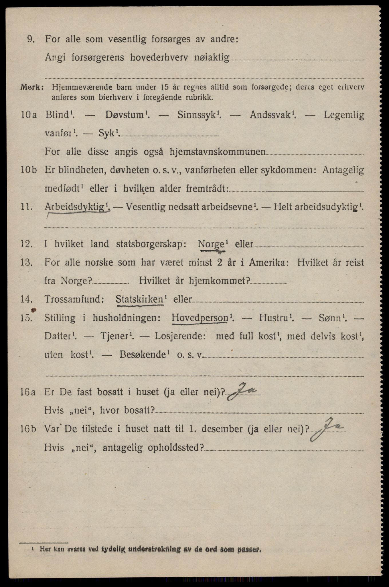 SAST, 1920 census for Skjold, 1920, p. 4313