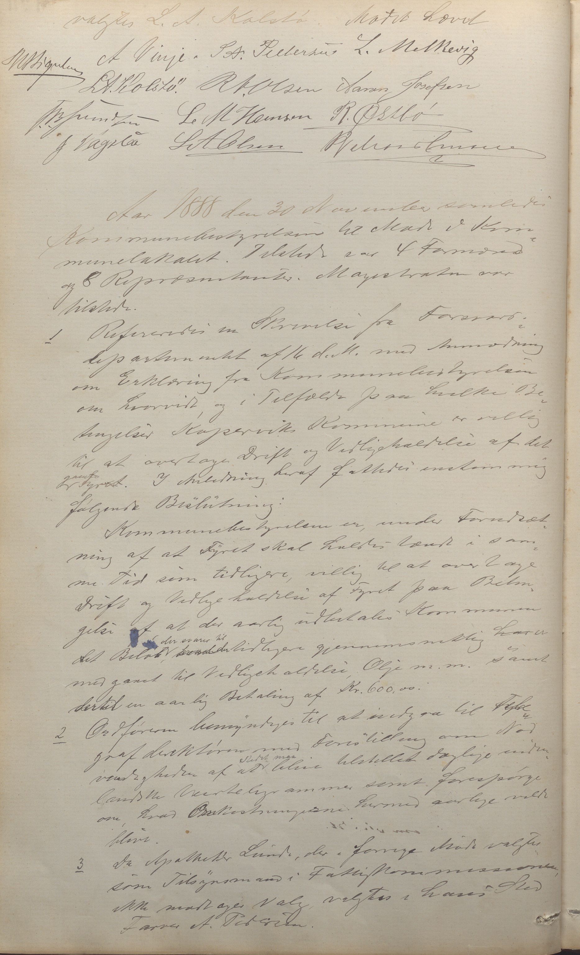 Kopervik Kommune - Formannskapet og Bystyret, IKAR/K-102468/A/Aa/L0002: Møtebok, 1874-1894, p. 128b