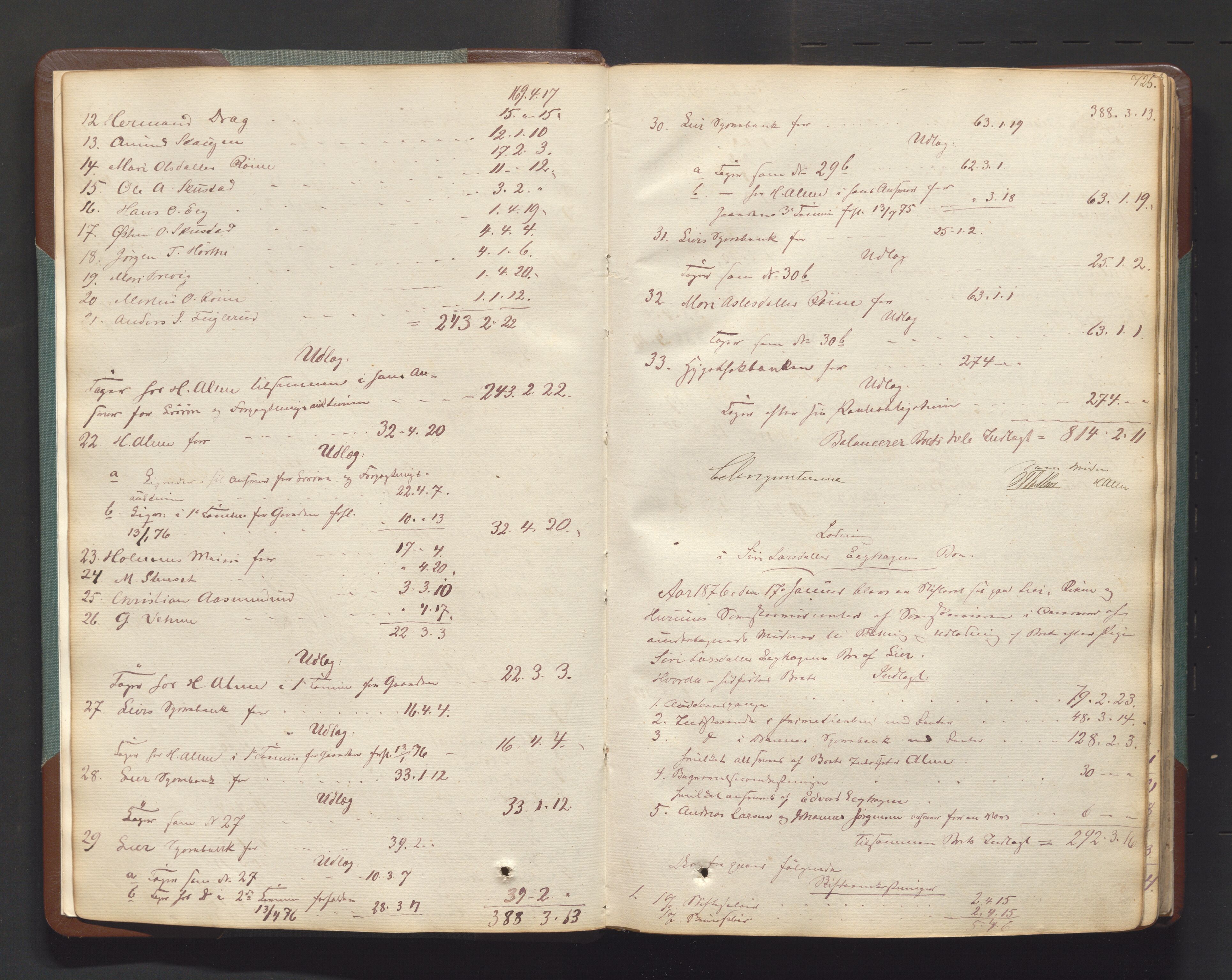 Lier, Røyken og Hurum sorenskriveri, AV/SAKO-A-89/H/He/L0001c: Skifteutlodningsprotokoll, 1836-1886, p. 724b-725a