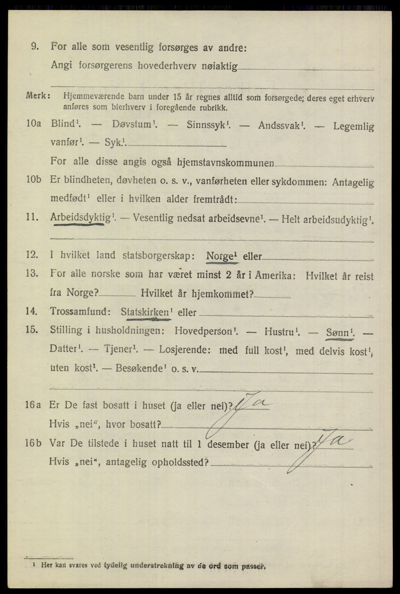 SAST, 1920 census for Gjesdal, 1920, p. 3771