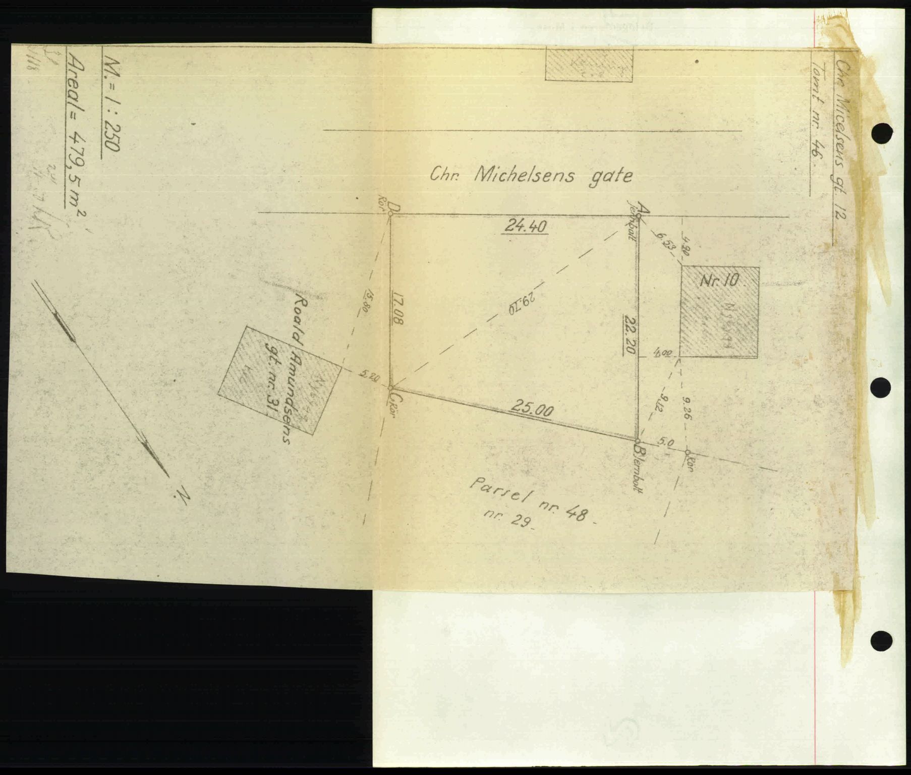 Moss sorenskriveri, SAO/A-10168: Mortgage book no. A25, 1950-1950, Diary no: : 831/1950