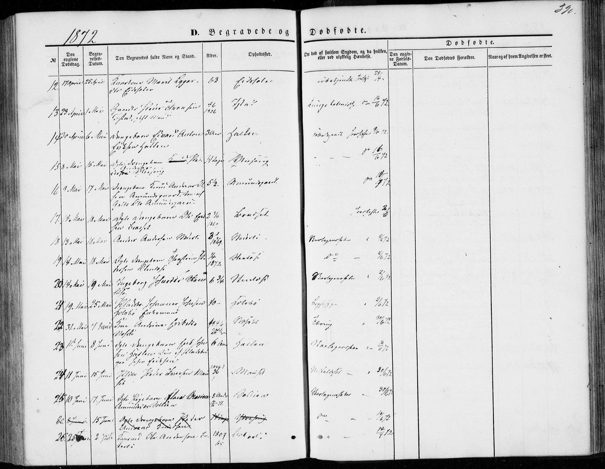 Ministerialprotokoller, klokkerbøker og fødselsregistre - Møre og Romsdal, AV/SAT-A-1454/557/L0681: Parish register (official) no. 557A03, 1869-1886, p. 390