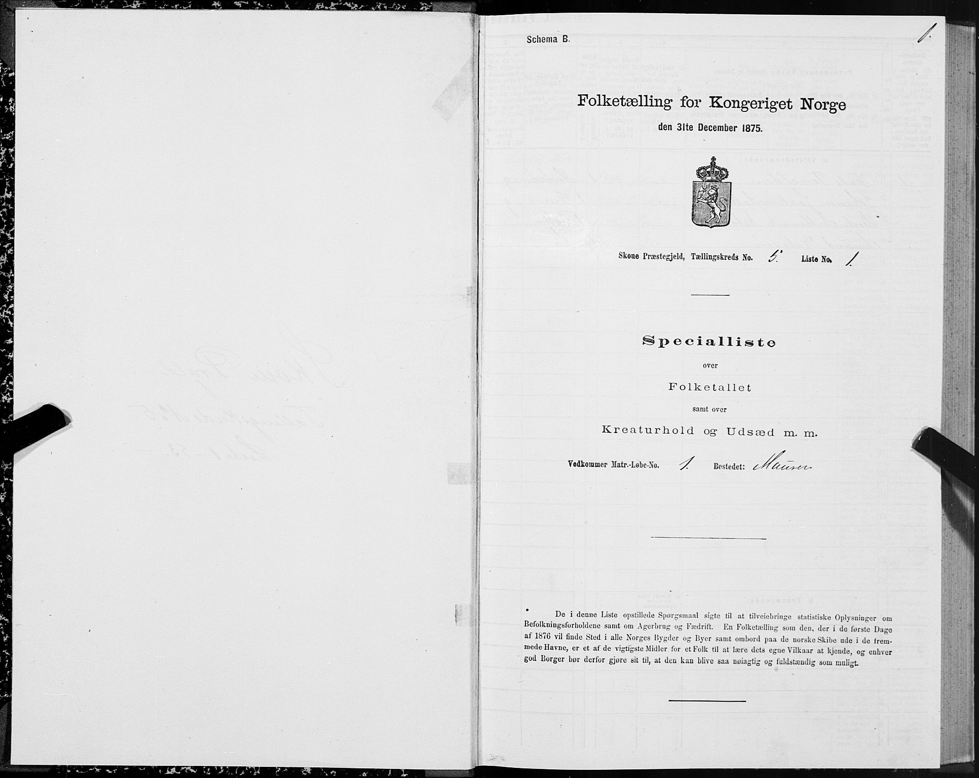 SAT, 1875 census for 1529P Skodje, 1875, p. 2001