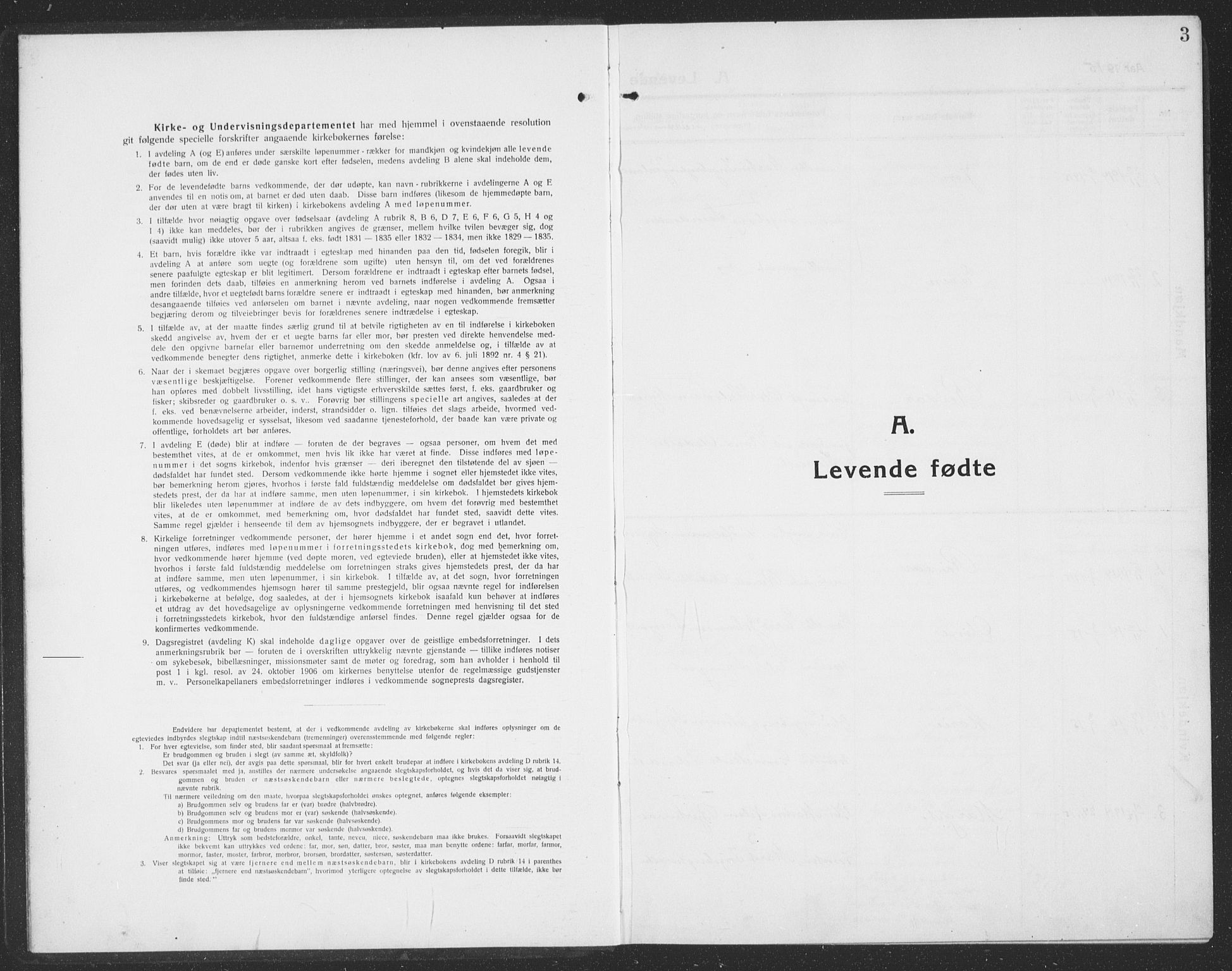 Ministerialprotokoller, klokkerbøker og fødselsregistre - Sør-Trøndelag, SAT/A-1456/694/L1134: Parish register (copy) no. 694C06, 1915-1937, p. 3