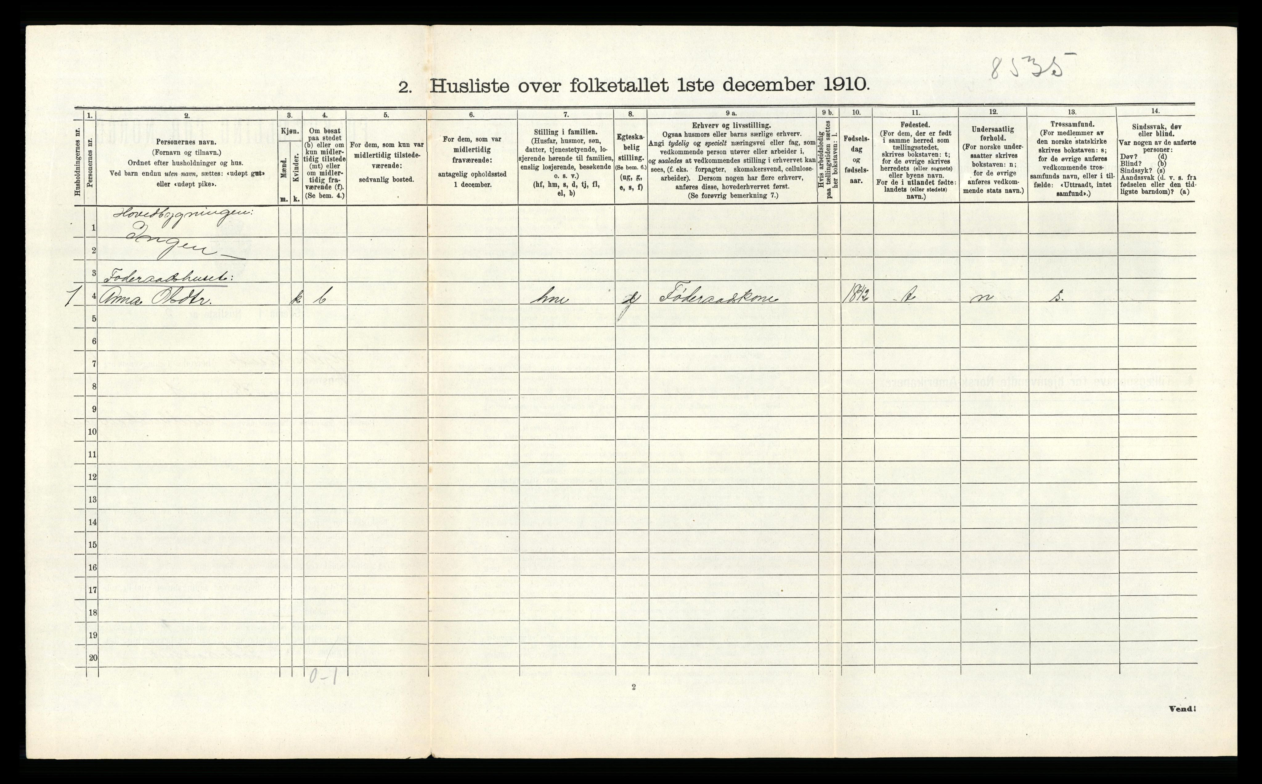 RA, 1910 census for Hjelmeland, 1910, p. 353