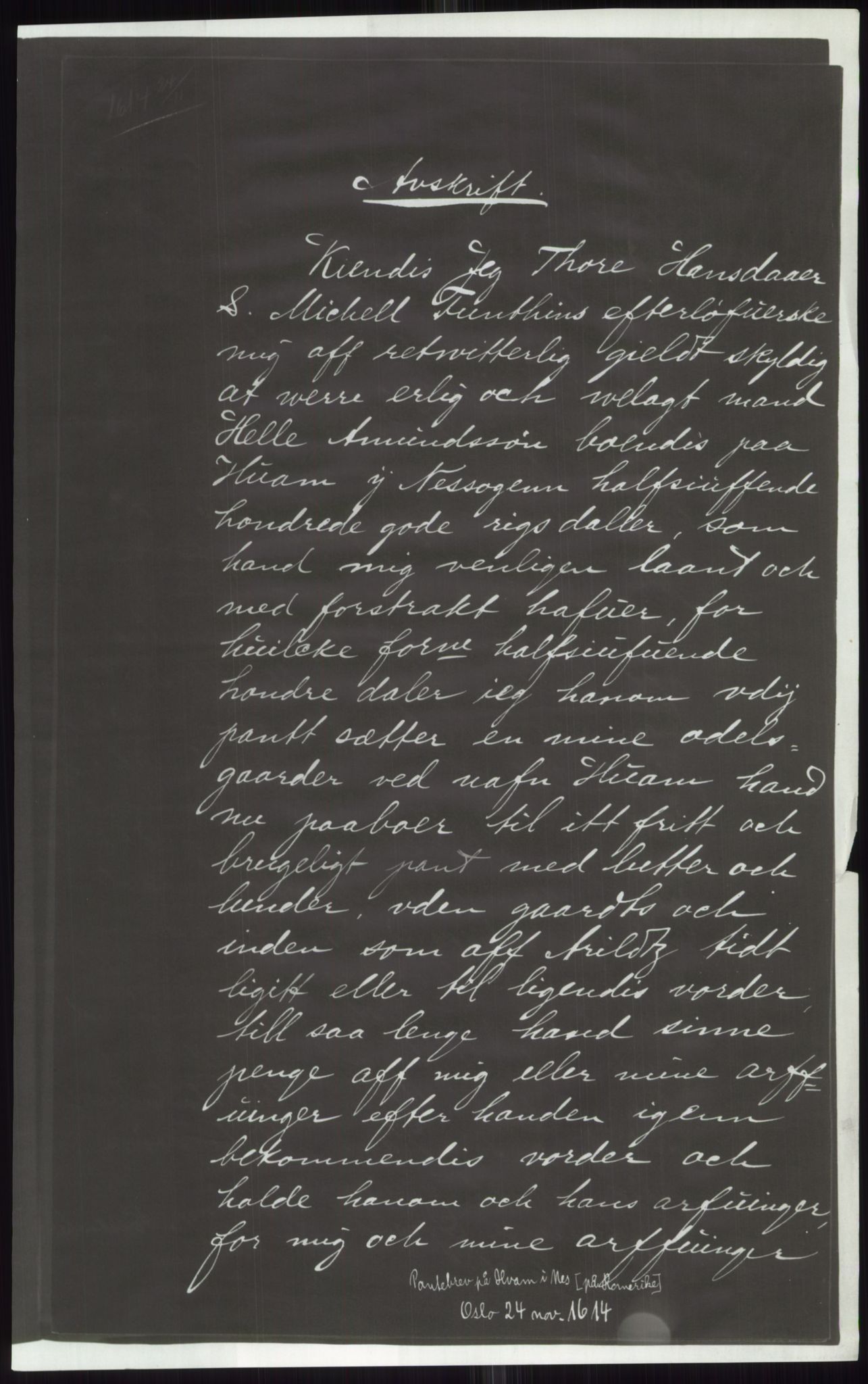 Samlinger til kildeutgivelse, Diplomavskriftsamlingen, AV/RA-EA-4053/H/Ha, p. 4018