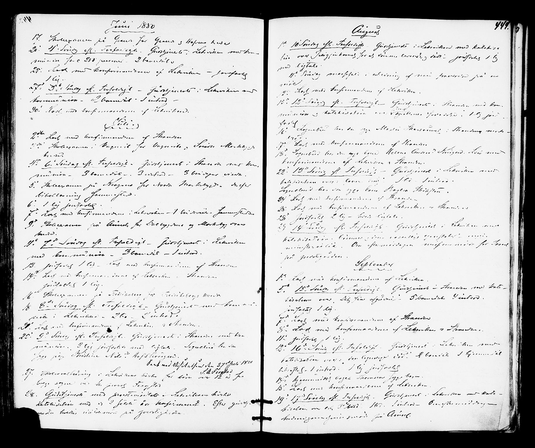 Ministerialprotokoller, klokkerbøker og fødselsregistre - Nord-Trøndelag, SAT/A-1458/701/L0009: Parish register (official) no. 701A09 /1, 1864-1882, p. 444