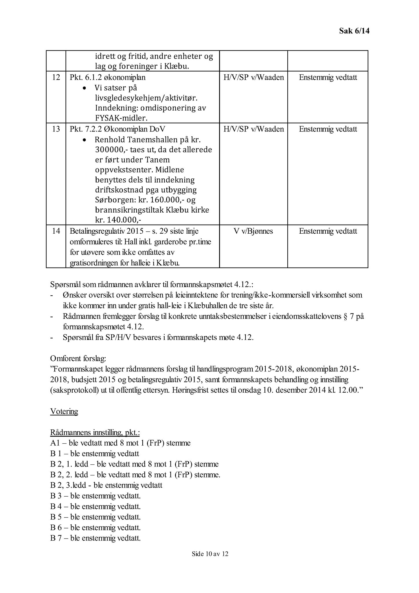 Klæbu Kommune, TRKO/KK/08-KMNF/L004: Kommunalt råd for mennesker med nedsatt funksjonsevne - Møteoversikt, 2014, p. 30