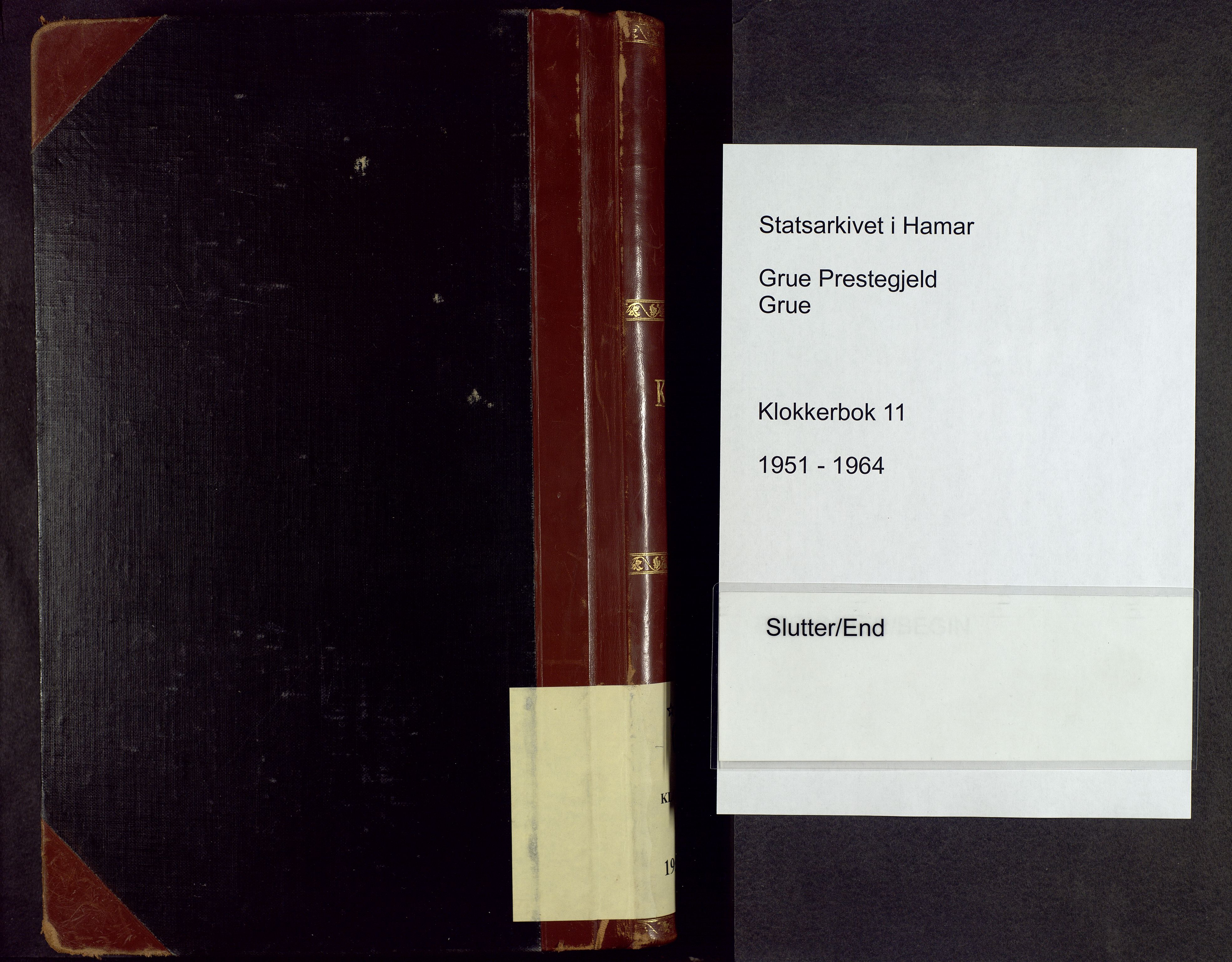 Grue prestekontor, AV/SAH-PREST-036/H/Ha/Hab/L0011: Parish register (copy) no. 11, 1951-1964