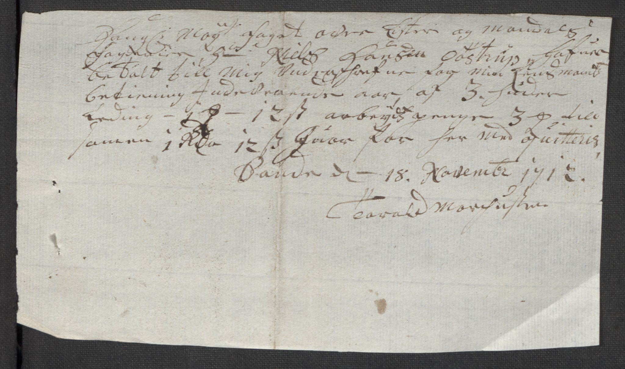 Rentekammeret inntil 1814, Reviderte regnskaper, Fogderegnskap, RA/EA-4092/R43/L2555: Fogderegnskap Lista og Mandal, 1712, p. 218