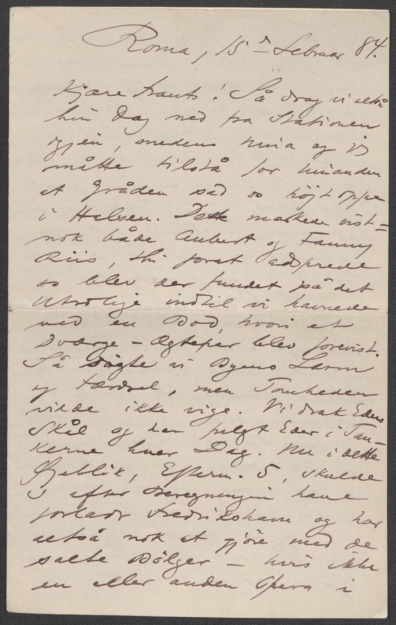 Beyer, Frants, AV/RA-PA-0132/F/L0001: Brev fra Edvard Grieg til Frantz Beyer og "En del optegnelser som kan tjene til kommentar til brevene" av Marie Beyer, 1872-1907, p. 86