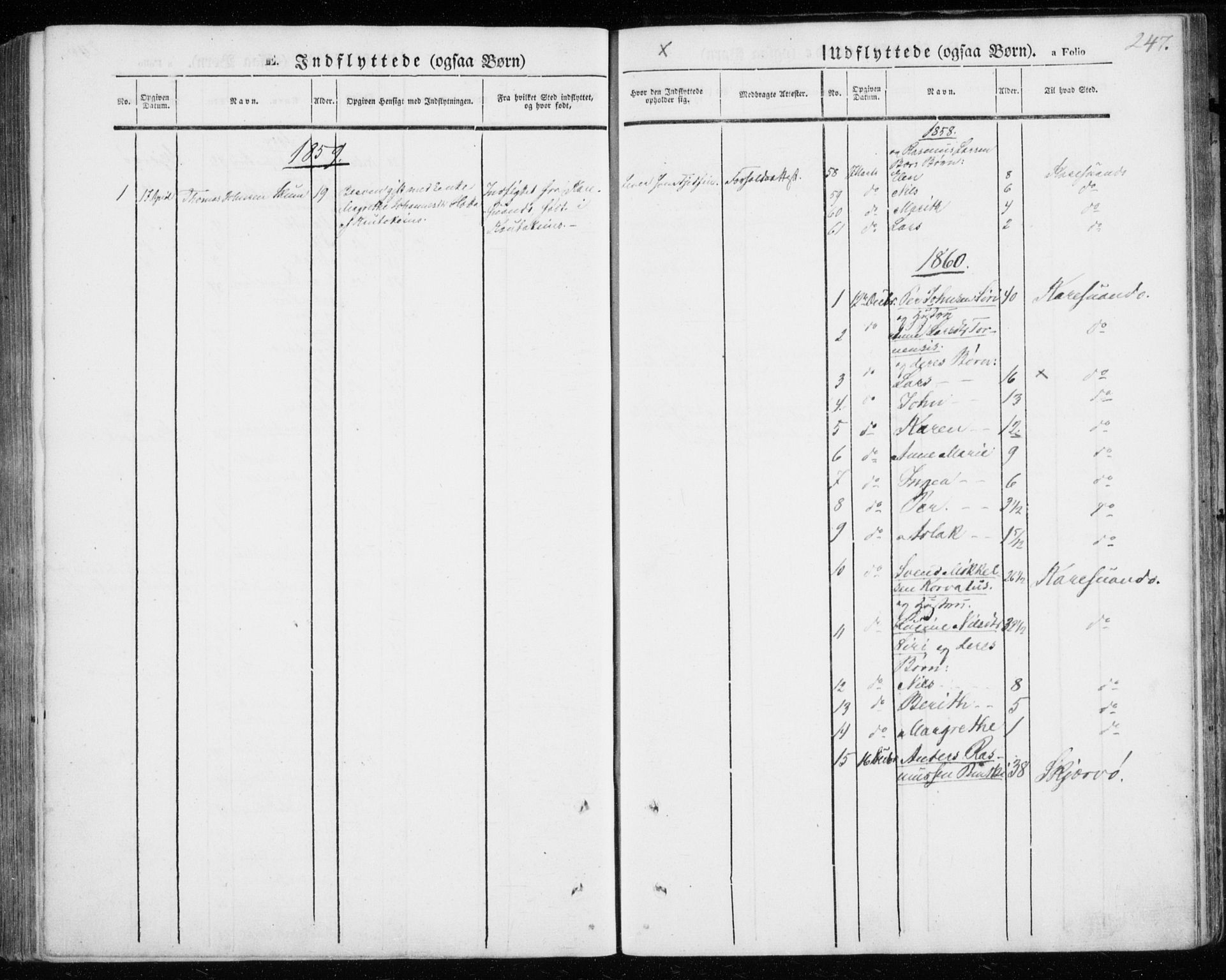 Kautokeino sokneprestembete, AV/SATØ-S-1340/H/Ha/L0002.kirke: Parish register (official) no. 2, 1843-1861, p. 247