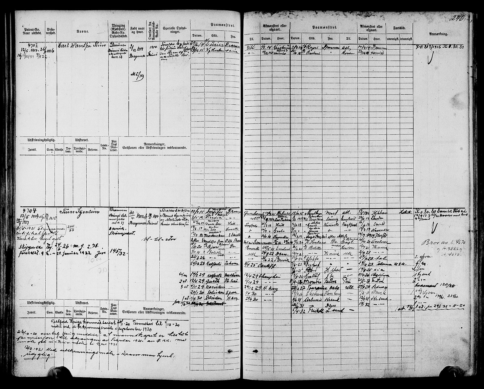 Drammen innrulleringsdistrikt, SAKO/A-781/F/Fc/L0006: Hovedrulle, 1913, p. 91