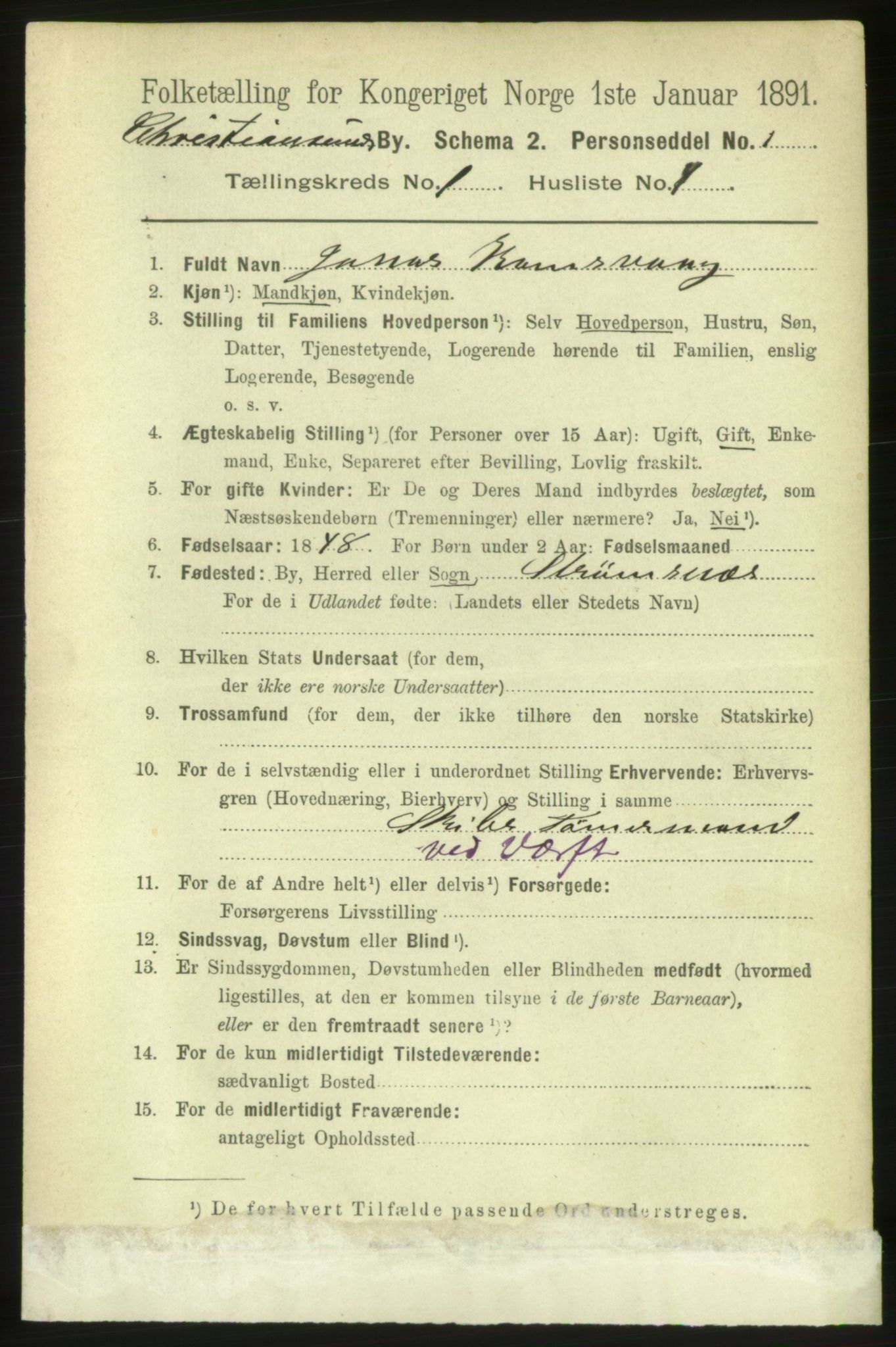 RA, 1891 census for 1503 Kristiansund, 1891, p. 2017