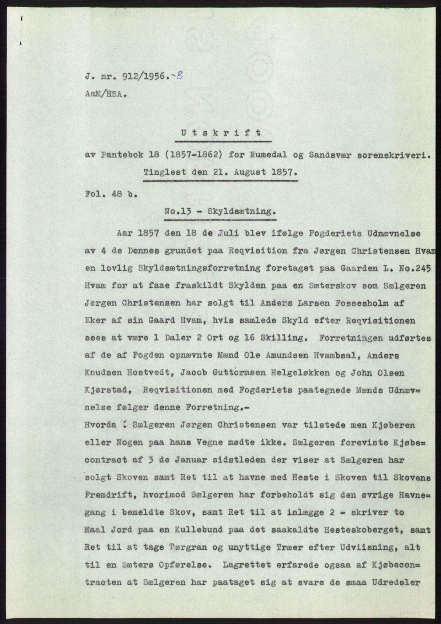 Statsarkivet i Kongsberg, SAKO/A-0001, 1956, p. 161