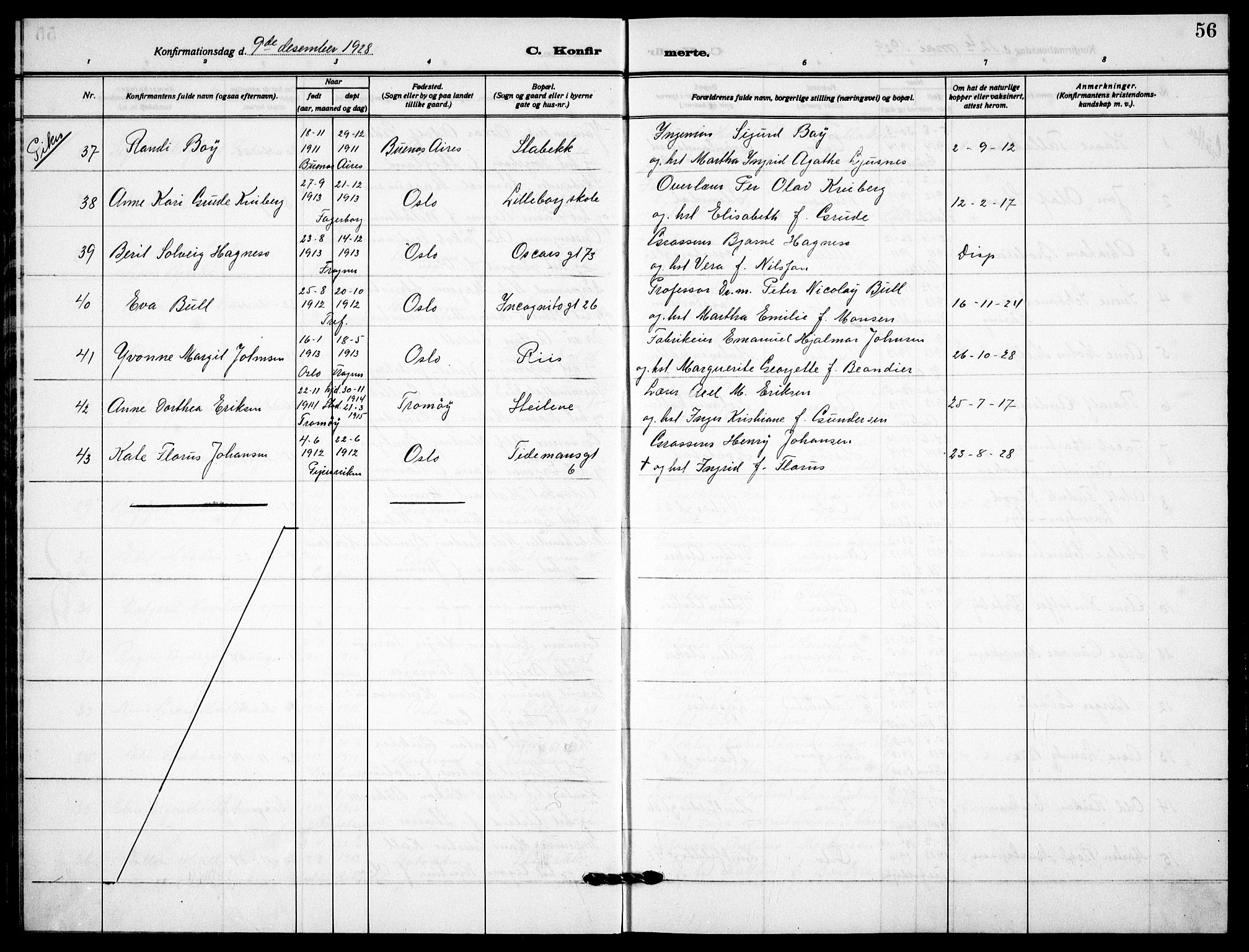 Garnisonsmenigheten Kirkebøker, AV/SAO-A-10846/F/Fa/L0017: Parish register (official) no. 17, 1926-1937, p. 56