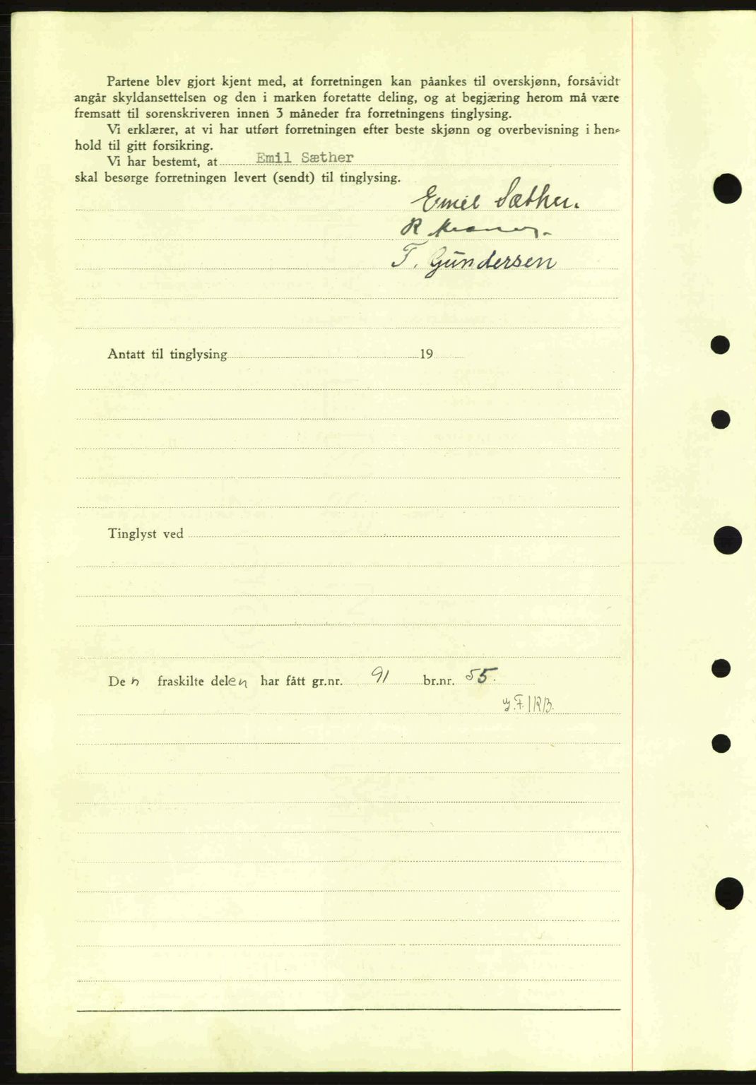 Idd og Marker sorenskriveri, AV/SAO-A-10283/G/Gb/Gbb/L0007: Mortgage book no. A7, 1944-1945, Diary no: : 843/1945