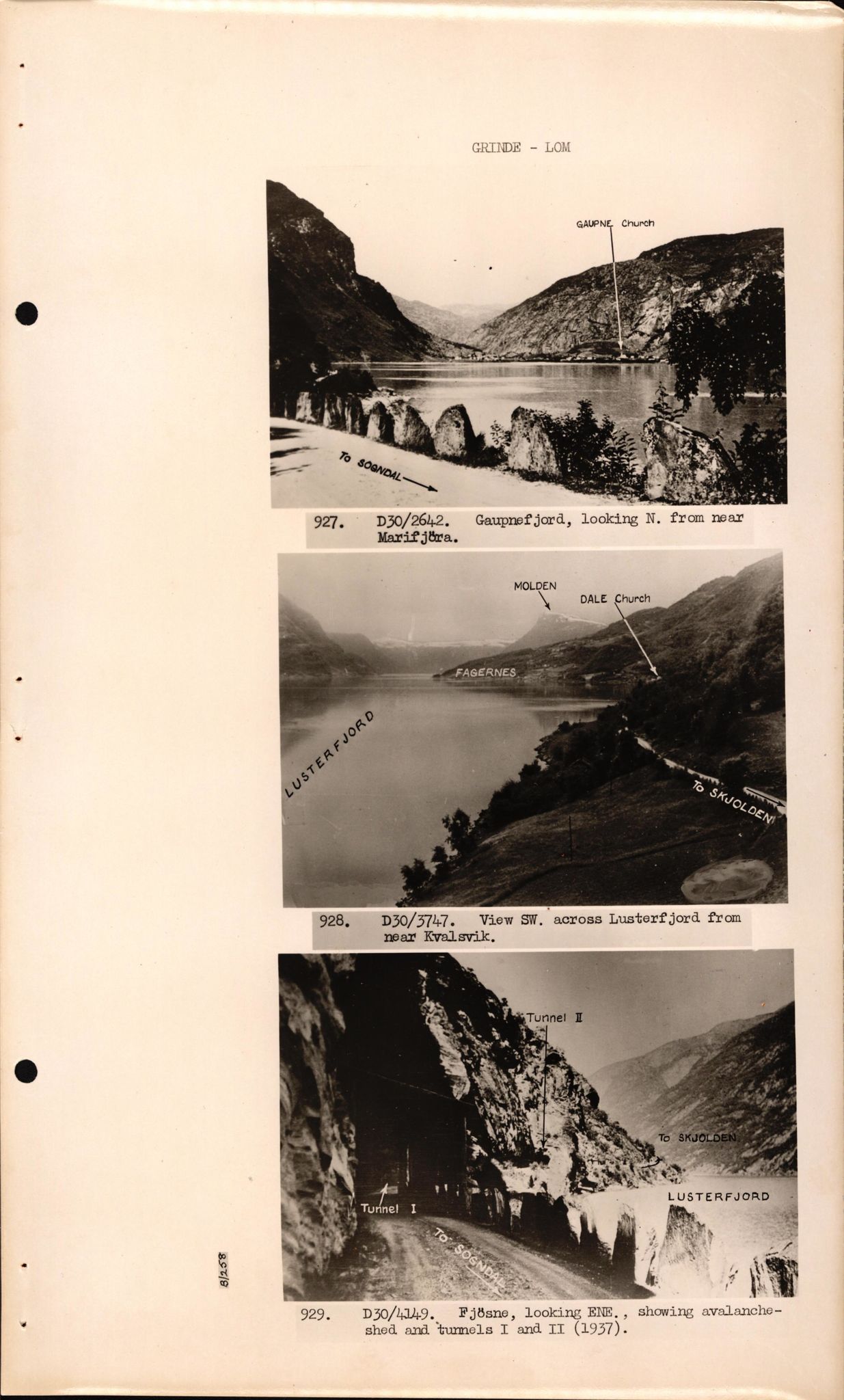 Forsvaret, Forsvarets overkommando II, AV/RA-RAFA-3915/D/Dd/L0018: Sør-Norge, veier, 1943-1945, p. 725