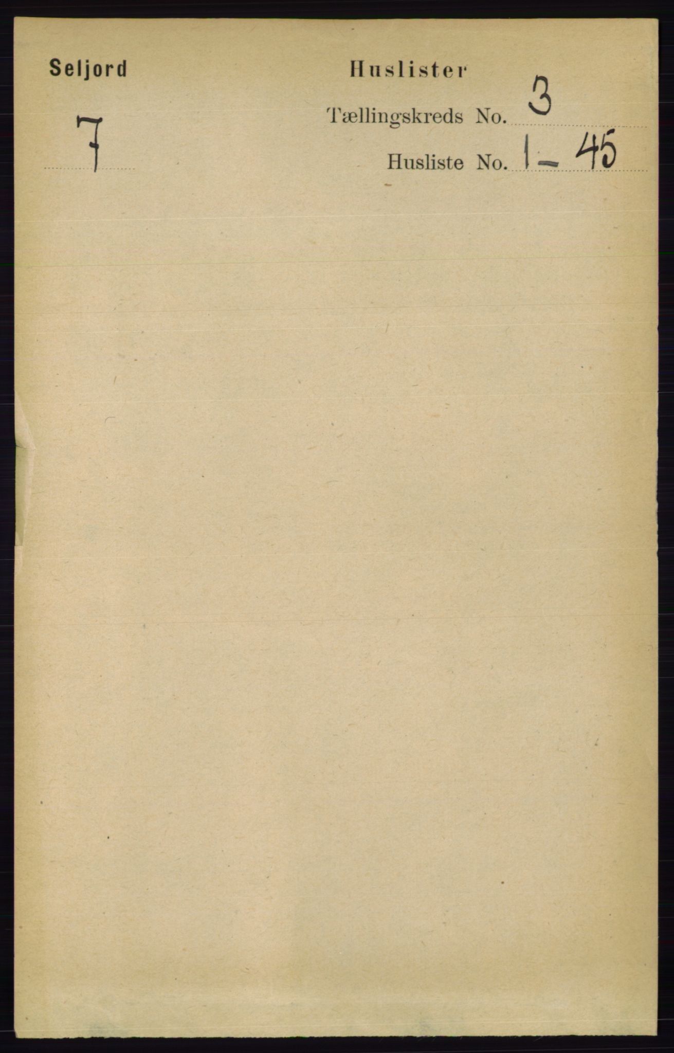 RA, 1891 census for 0828 Seljord, 1891, p. 934