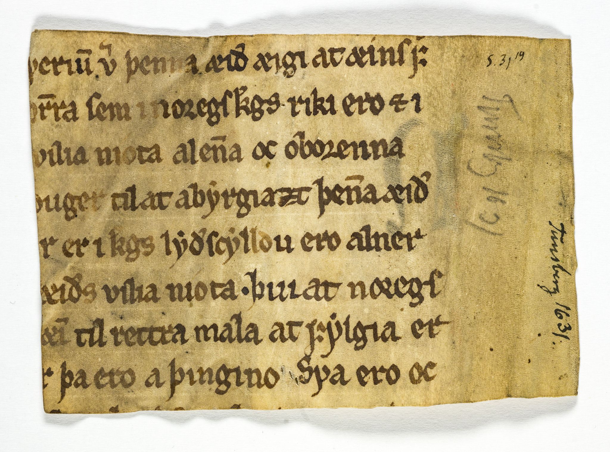 Riksarkivets diplomsamling, AV/RA-EA-5965/F26/L0003: Norrøne membranfragmenter bestand 11-30, 1100-1536, p. 70