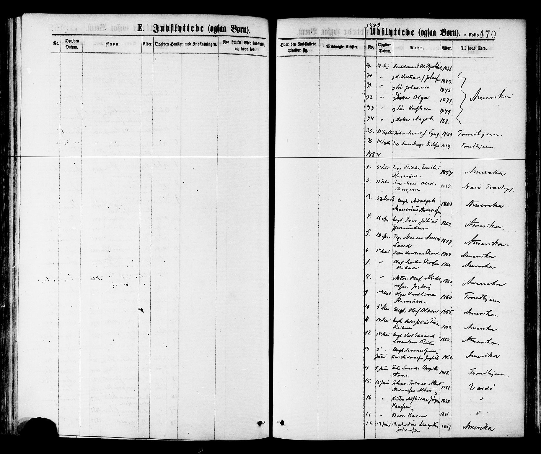 Ministerialprotokoller, klokkerbøker og fødselsregistre - Nord-Trøndelag, SAT/A-1458/768/L0572: Parish register (official) no. 768A07, 1874-1886, p. 470