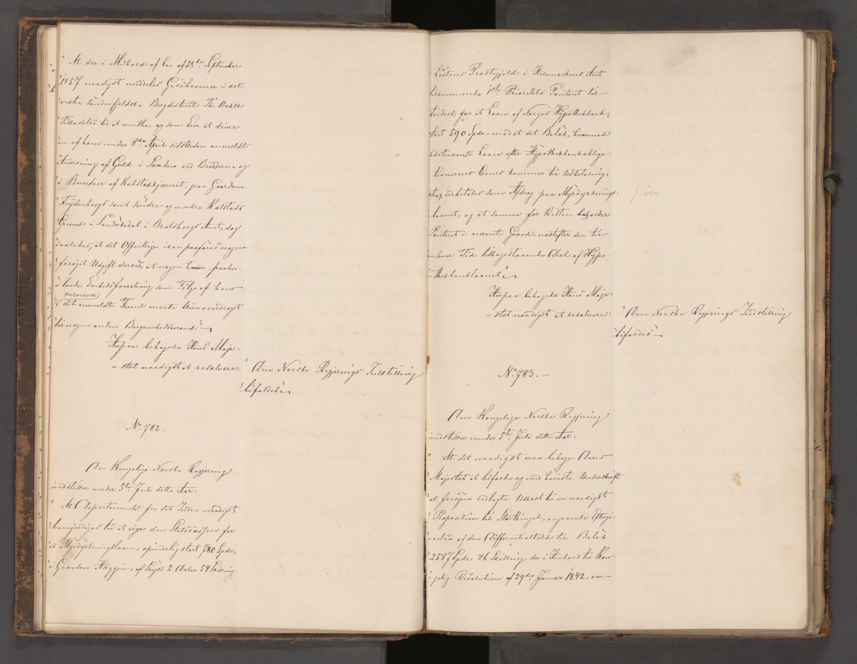 Statsrådssekretariatet, AV/RA-S-1001/A/Ab/L0104: Kgl. res. nr. 724-1001b, 2. halvår, 1865