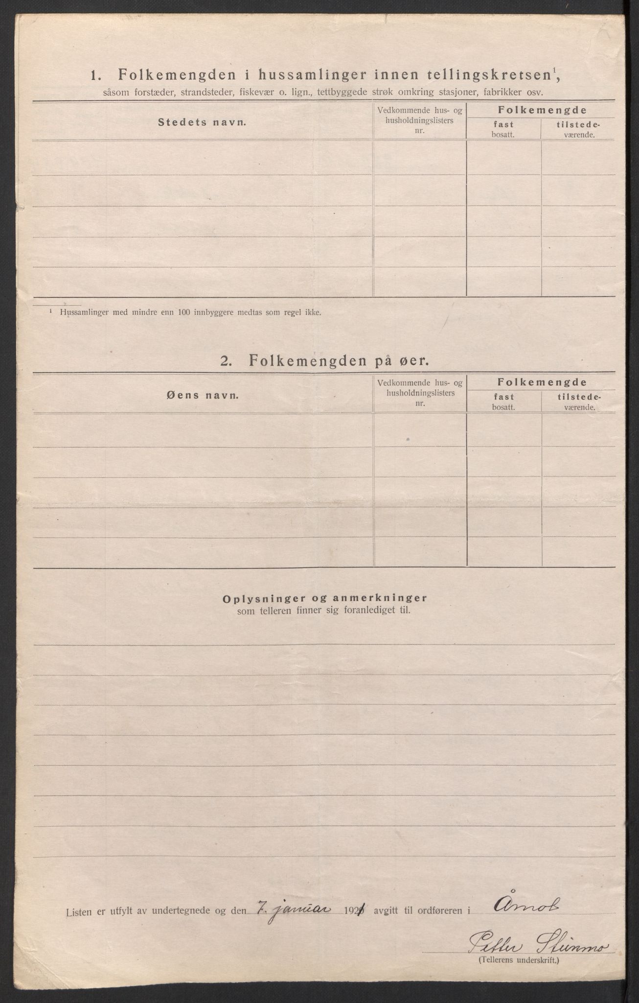 SAH, 1920 census for Åmot, 1920, p. 49