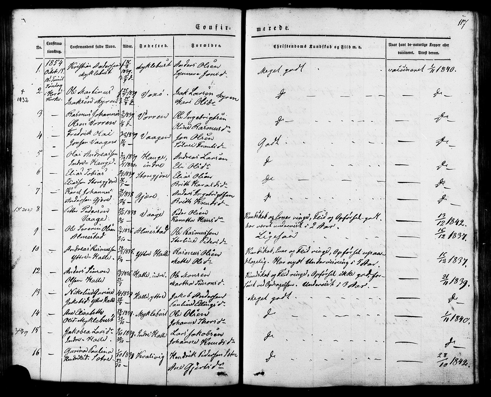 Ministerialprotokoller, klokkerbøker og fødselsregistre - Møre og Romsdal, AV/SAT-A-1454/503/L0034: Parish register (official) no. 503A02, 1841-1884, p. 117