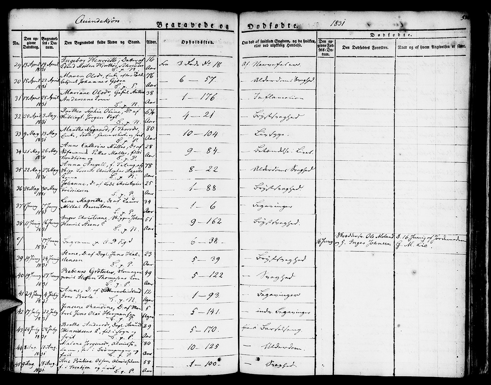 Nykirken Sokneprestembete, SAB/A-77101/H/Haa/L0012: Parish register (official) no. A 12, 1821-1844, p. 538