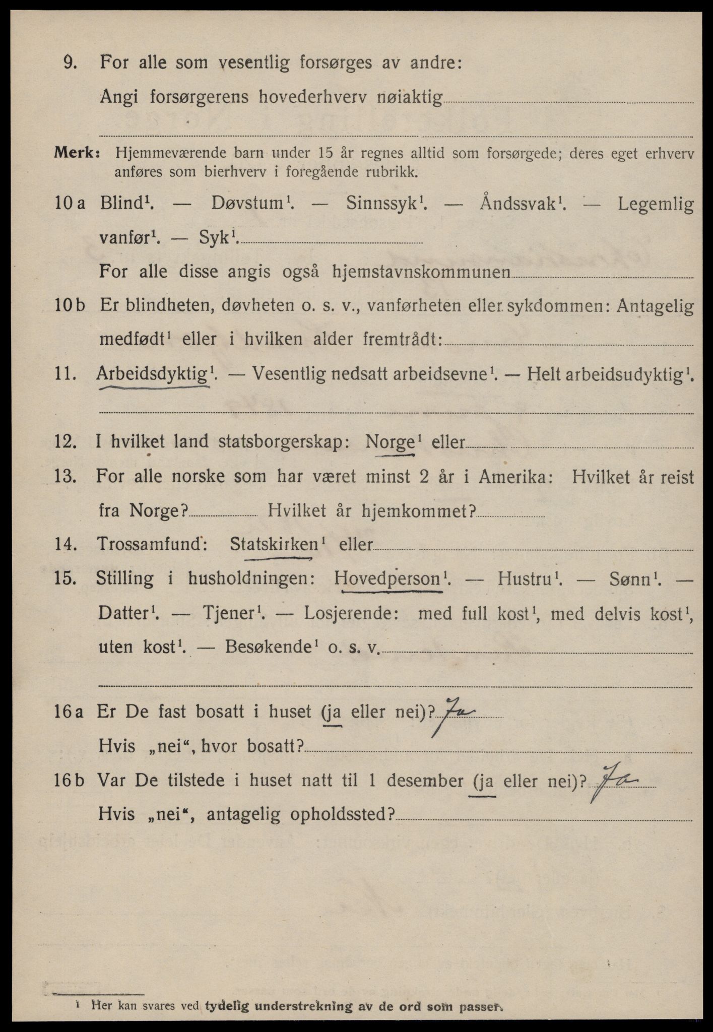 SAT, 1920 census for Kristiansund, 1920, p. 14076