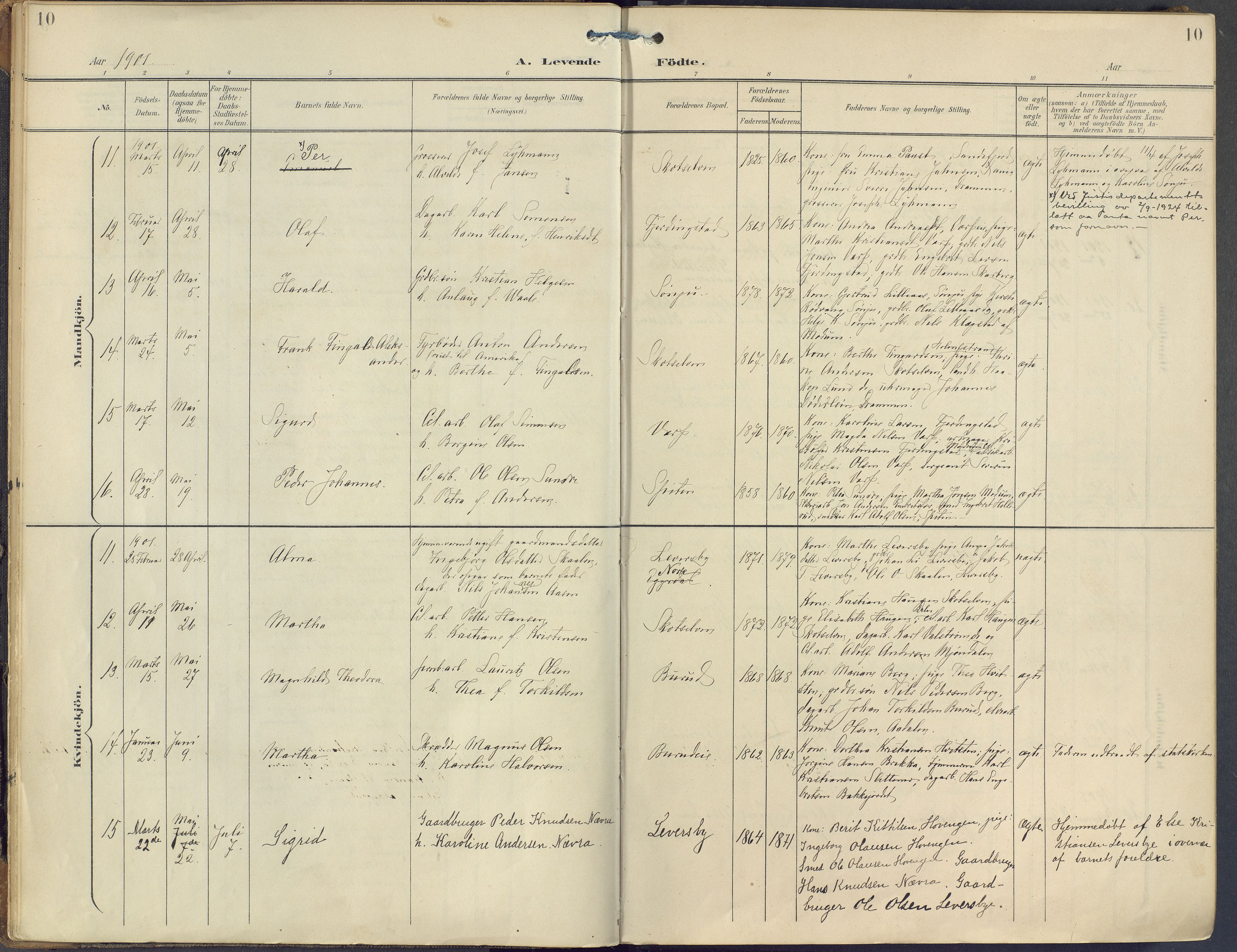 Eiker kirkebøker, AV/SAKO-A-4/F/Fc/L0004: Parish register (official) no. III 4, 1900-1919, p. 10