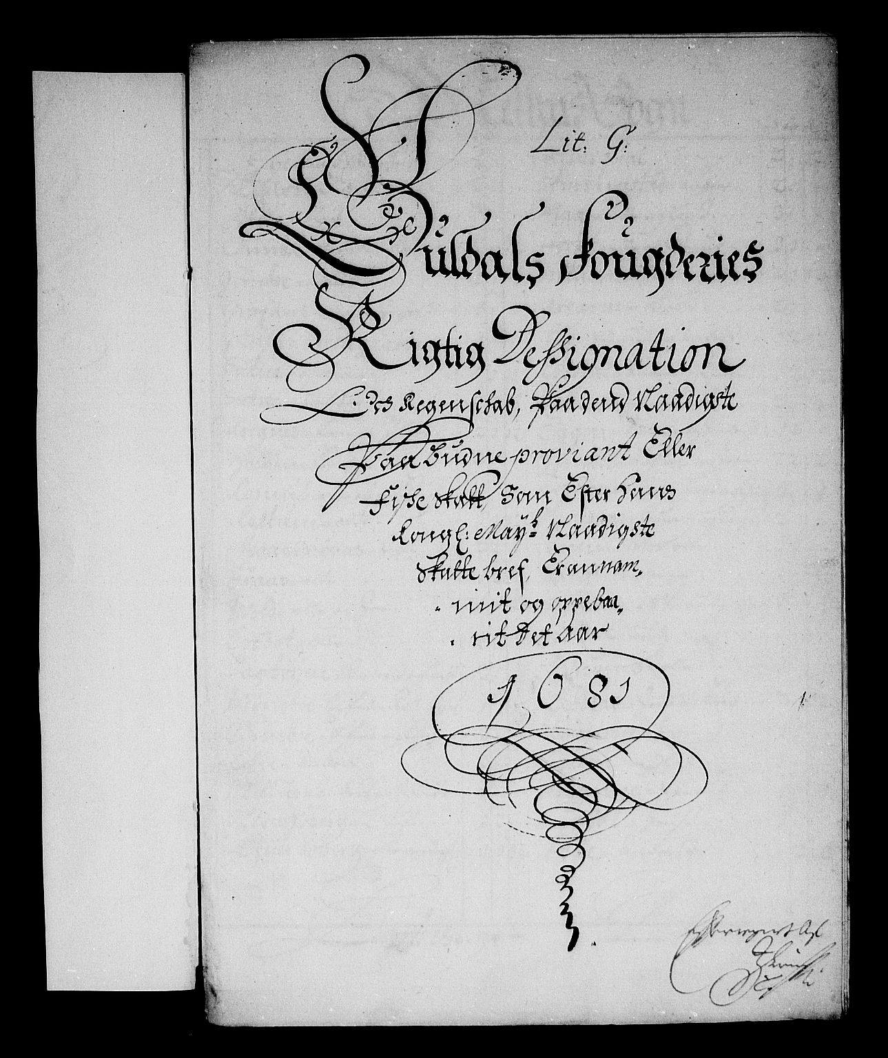 Rentekammeret inntil 1814, Reviderte regnskaper, Stiftamtstueregnskaper, Trondheim stiftamt og Nordland amt, AV/RA-EA-6044/R/Rf/L0063: Trondheim stiftamt, 1681